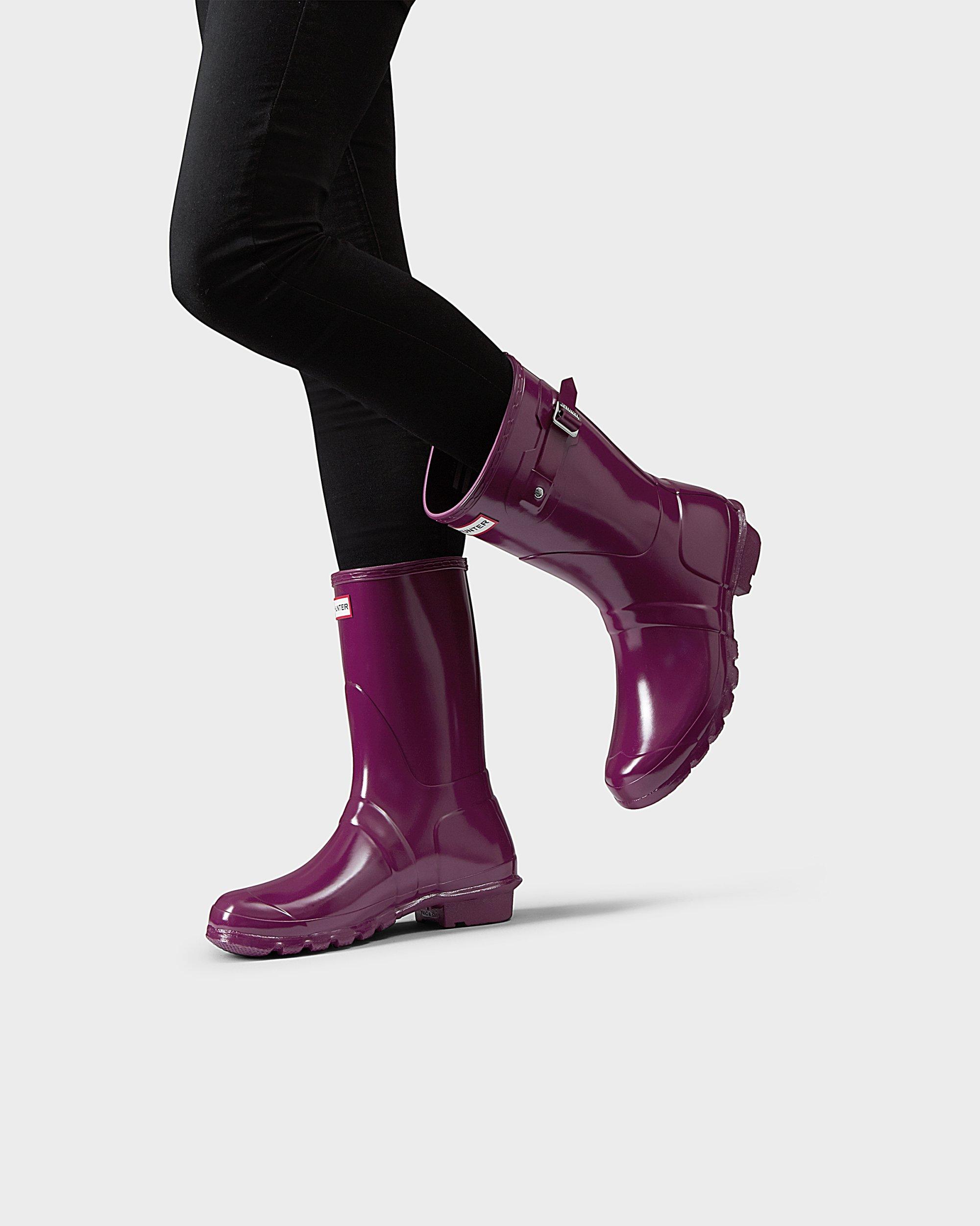 hunter violet boots