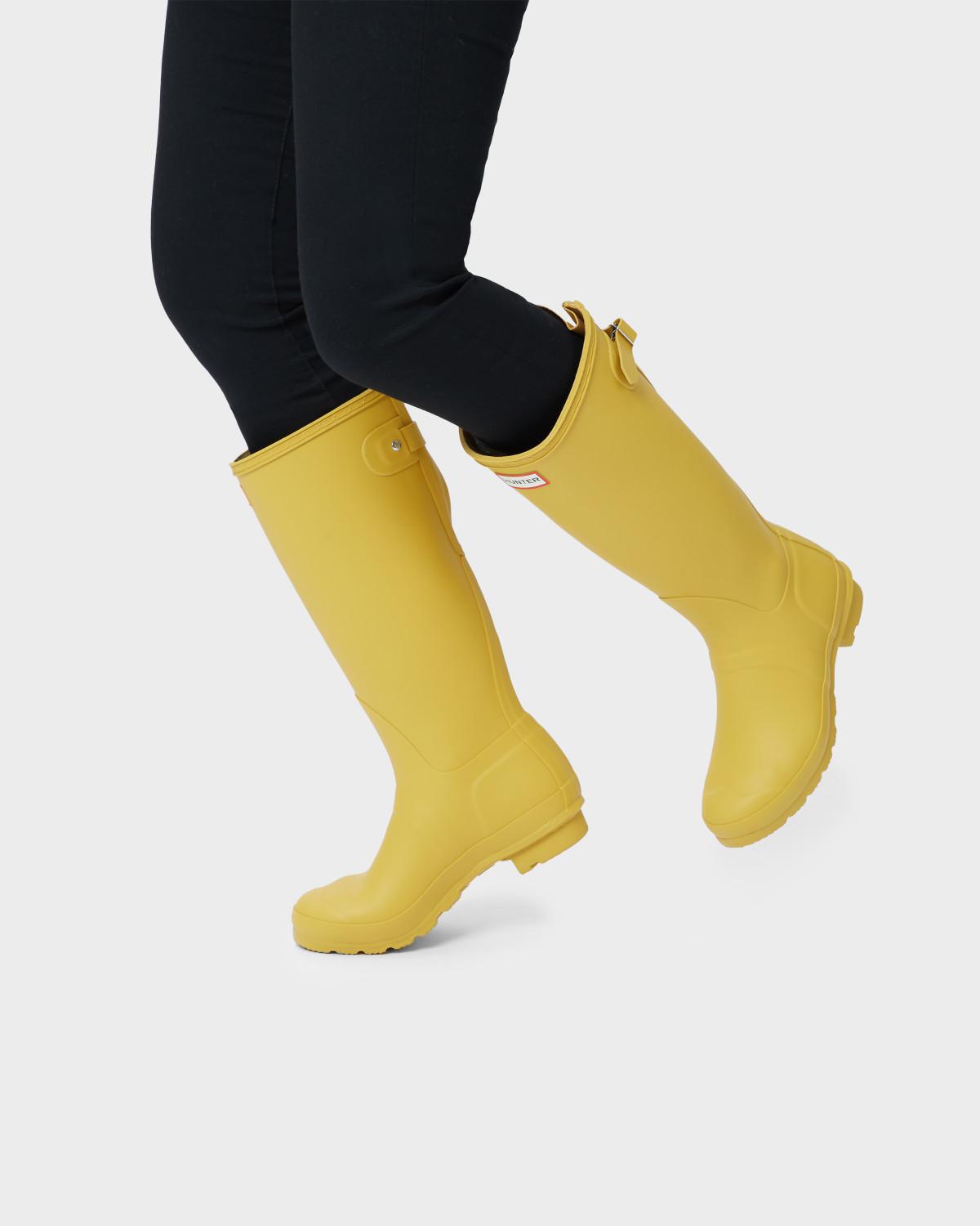 hunter tall adjustable rain boots