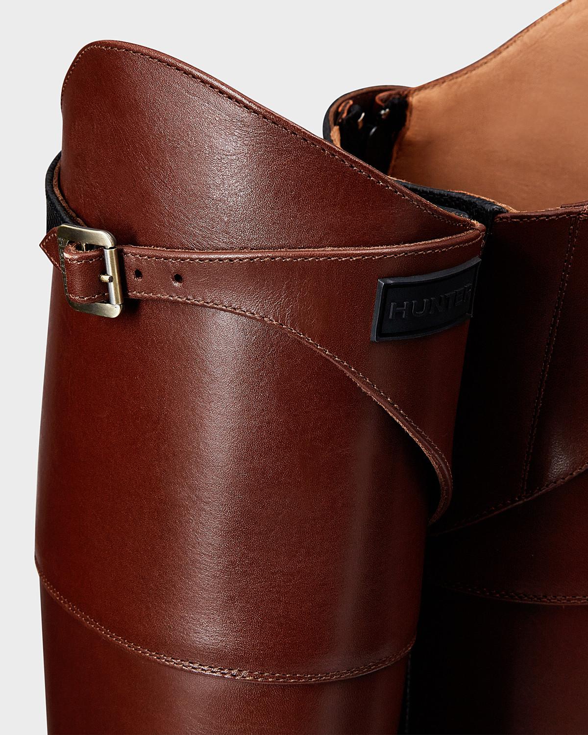 hunter leather boots