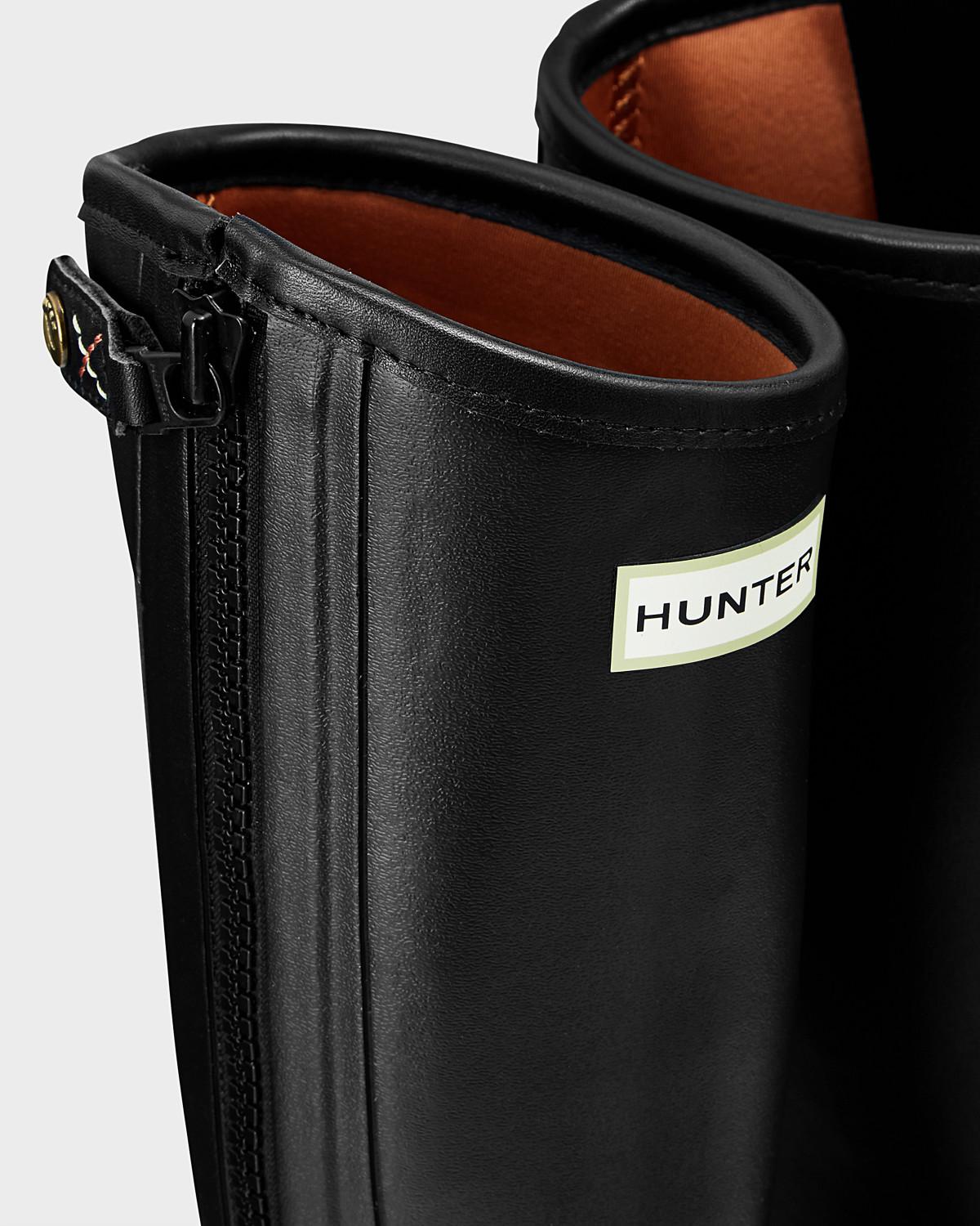 hunter wellesley rubber riding rain boot