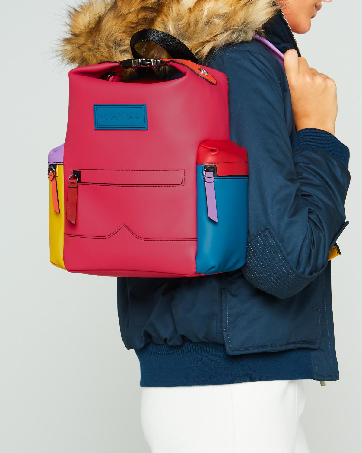 hunter rubberized backpack