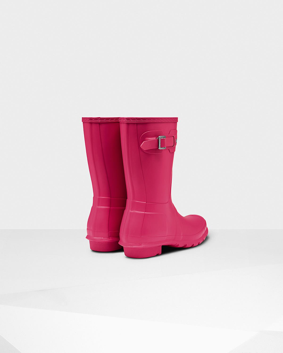 hunter bright pink boots