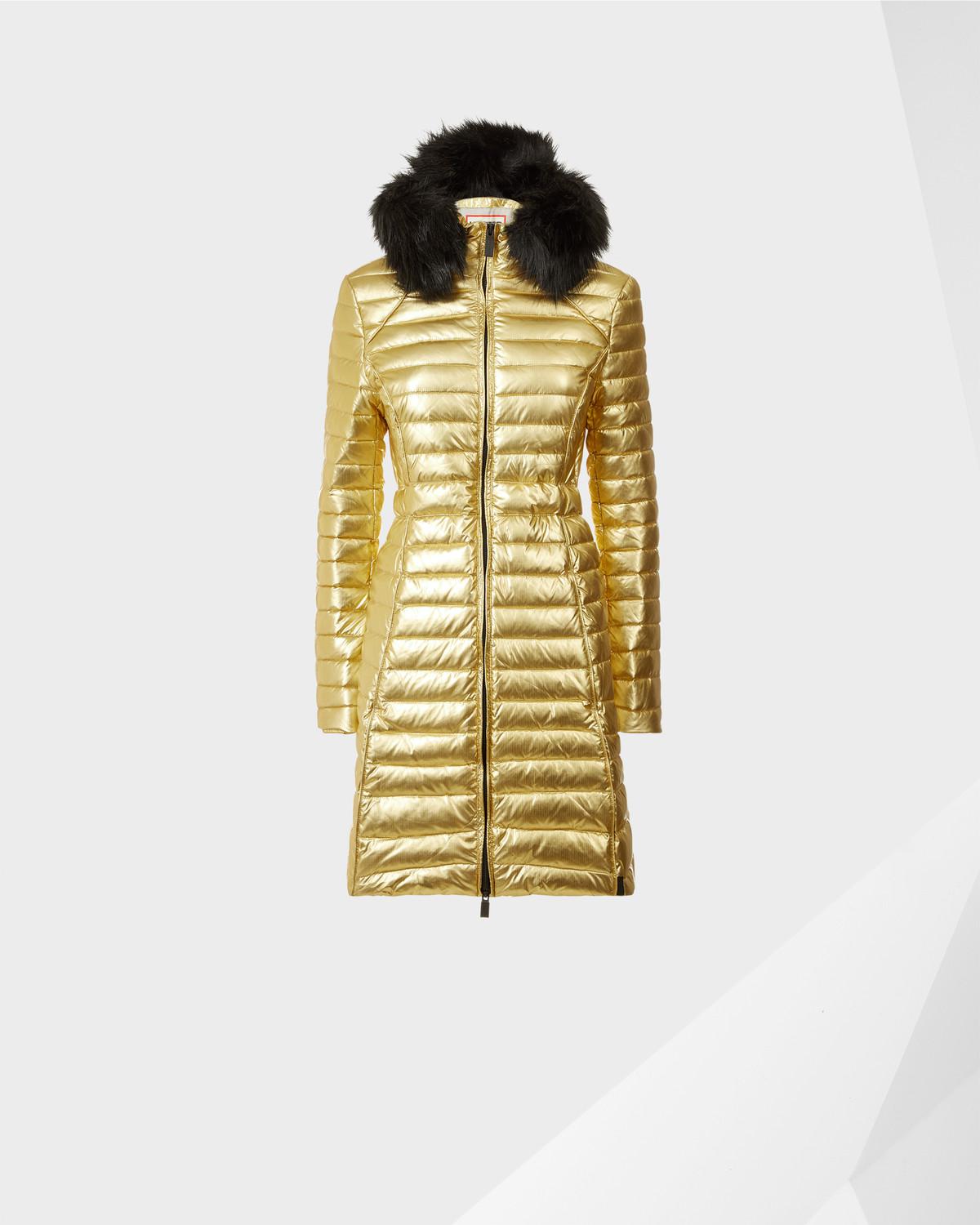 hunter original fitted down coat