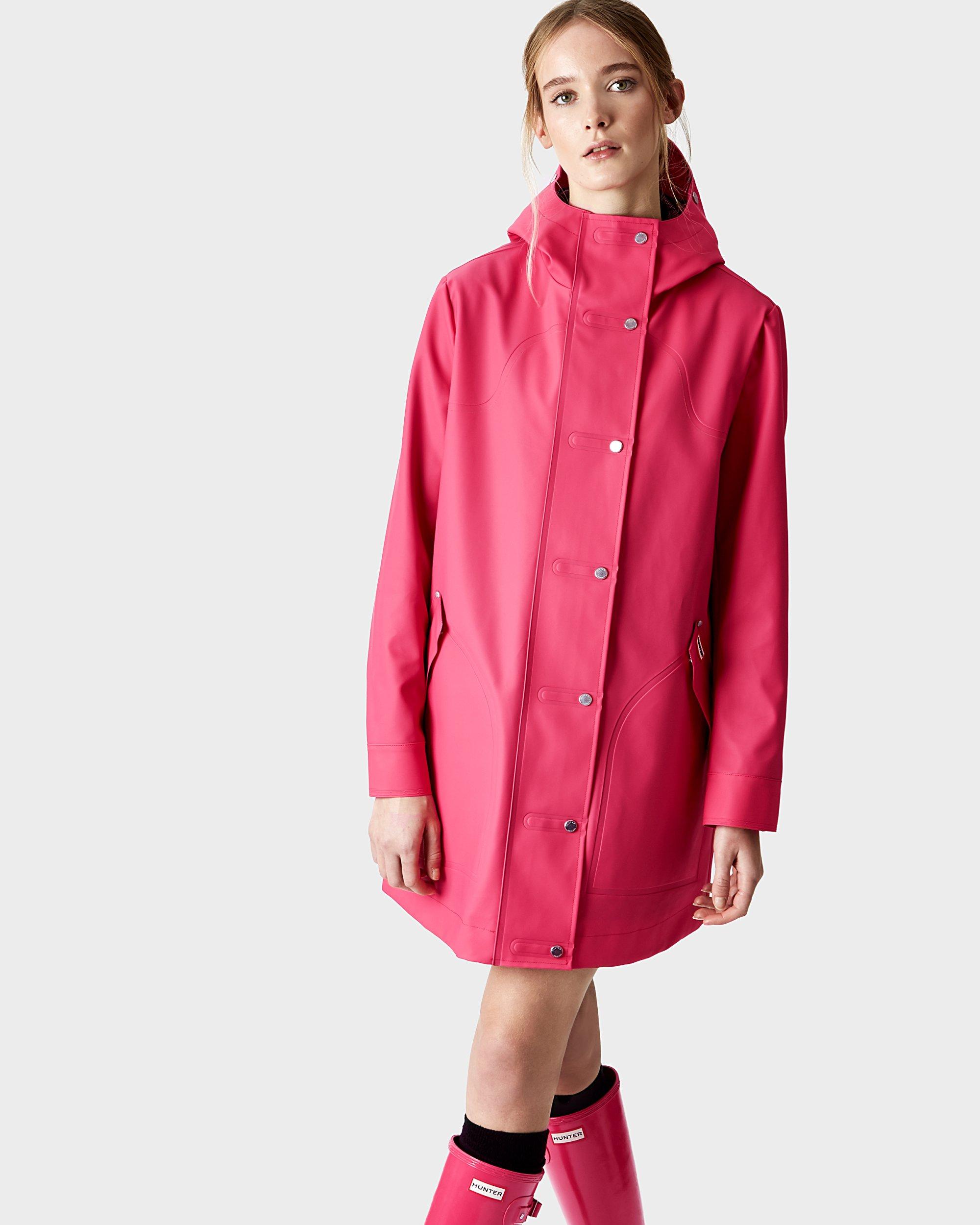 HUNTER Synthetic Women's Original Rubberised Hunting Coat in Pink - Lyst