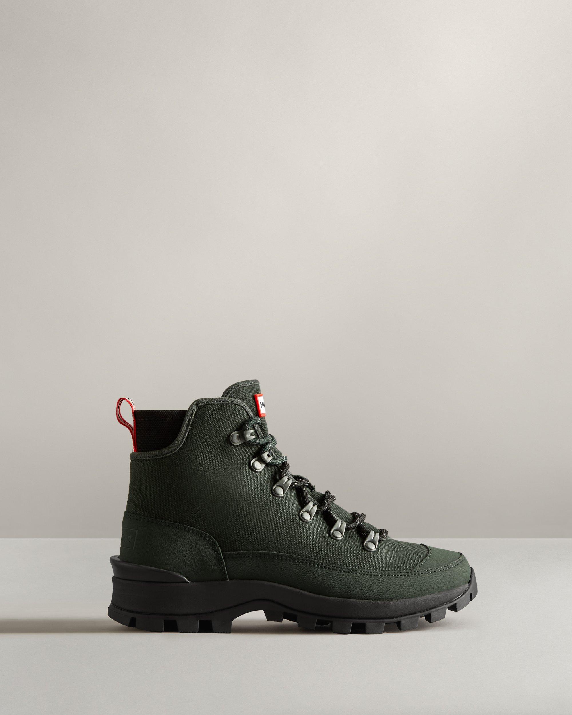 hunter commando boots grey