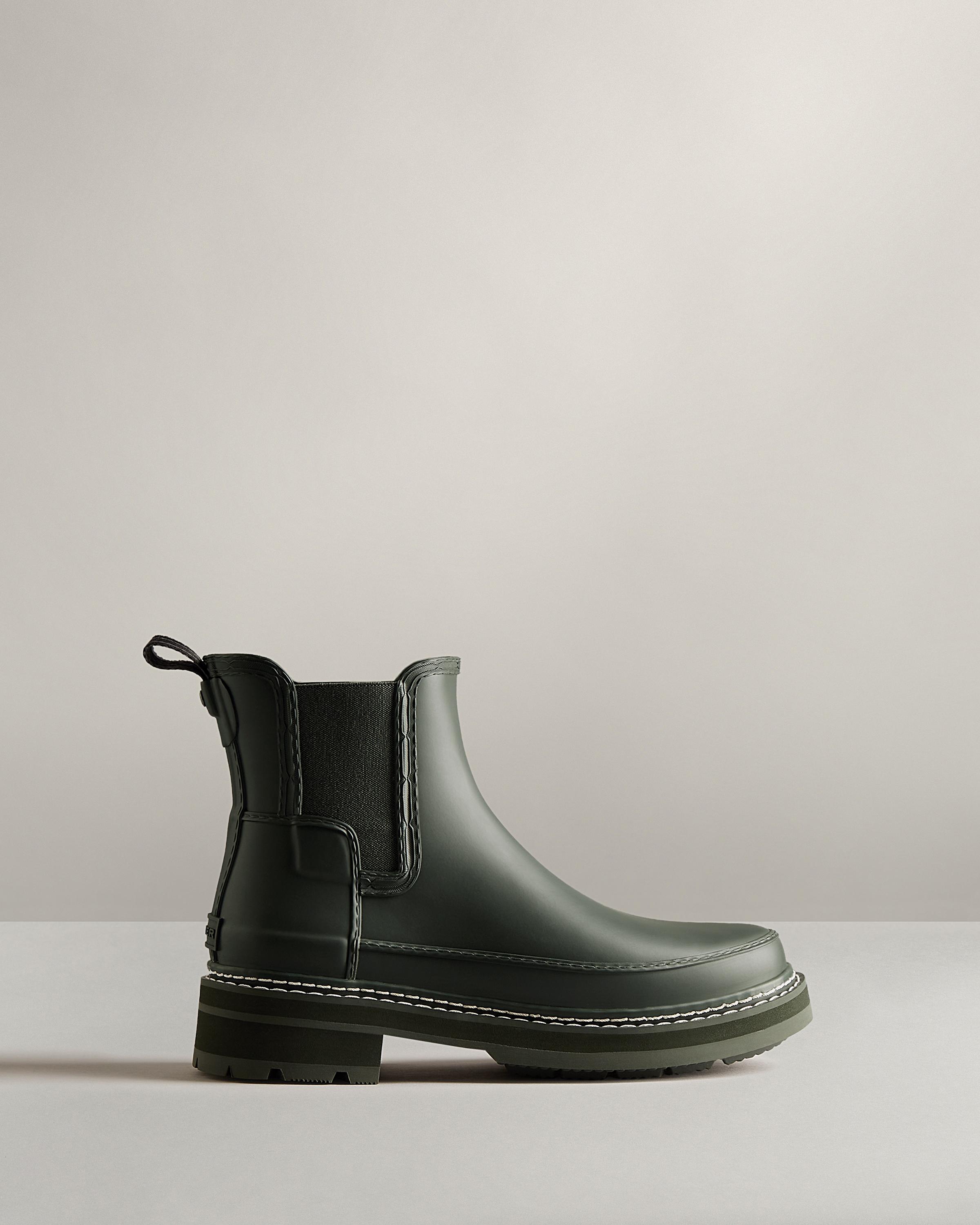 hunter refined zip boot leather