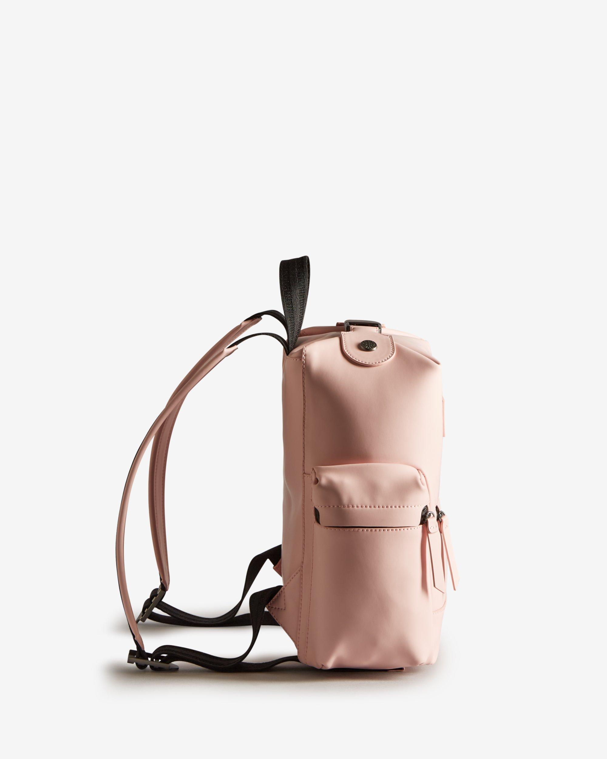 hunter rubberised leather backpack