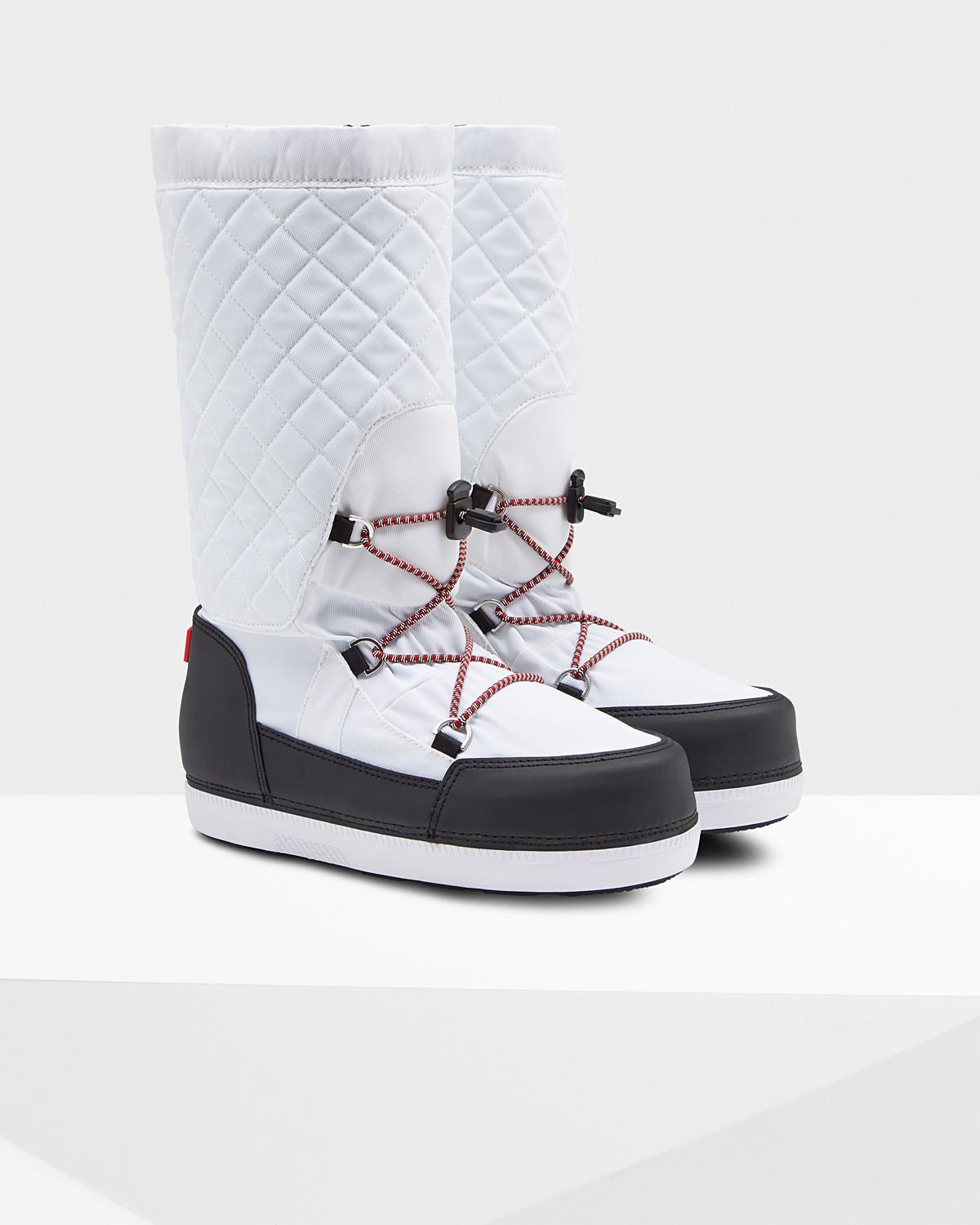hunter quilted snow boots