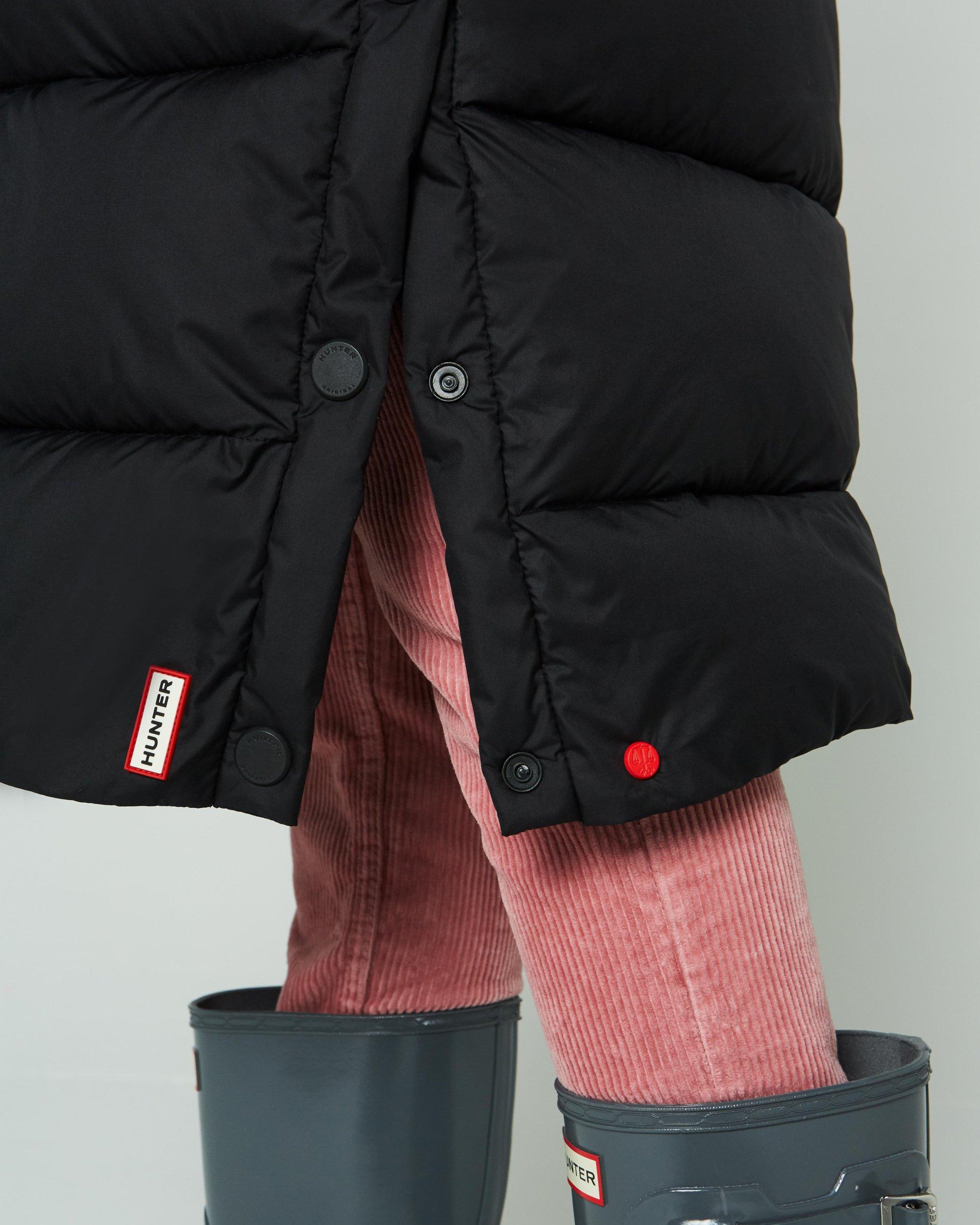 hunter long puffer coat