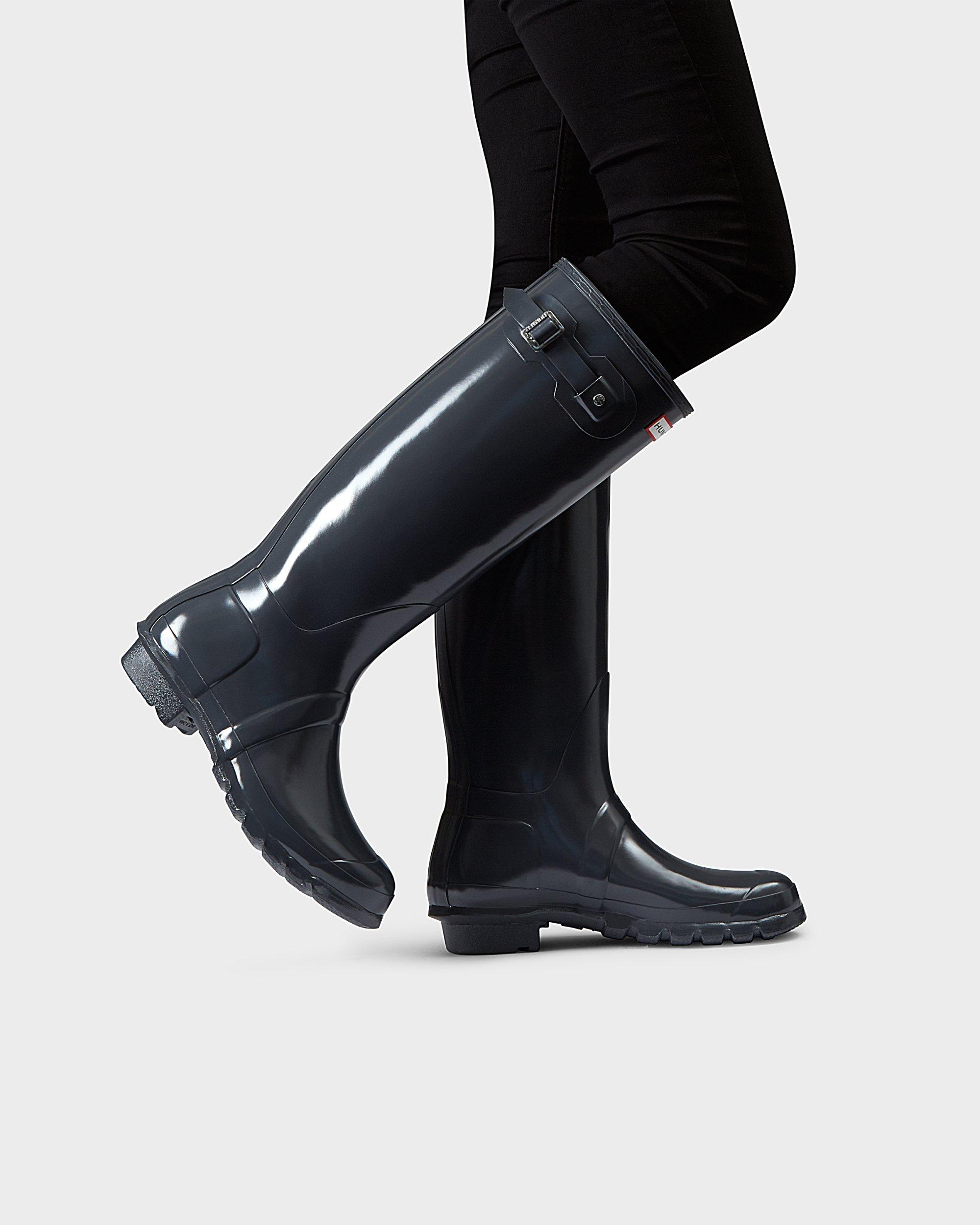 hunter slate gray boots