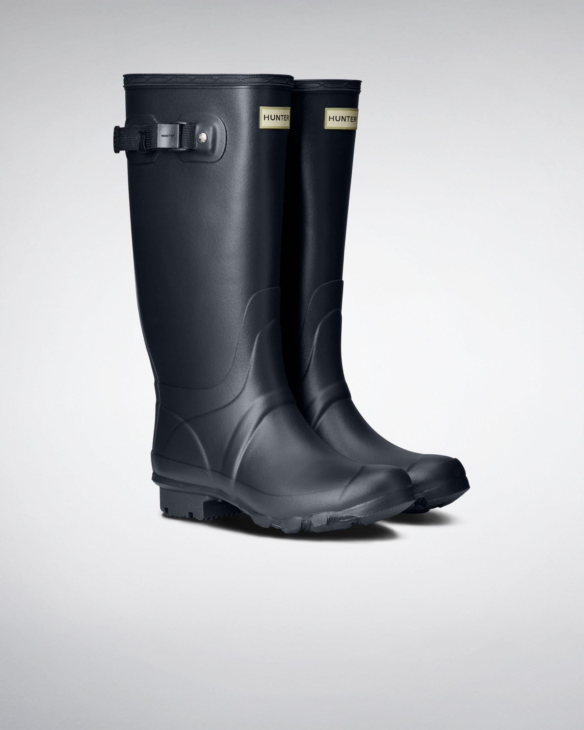 wide leg rubber boots