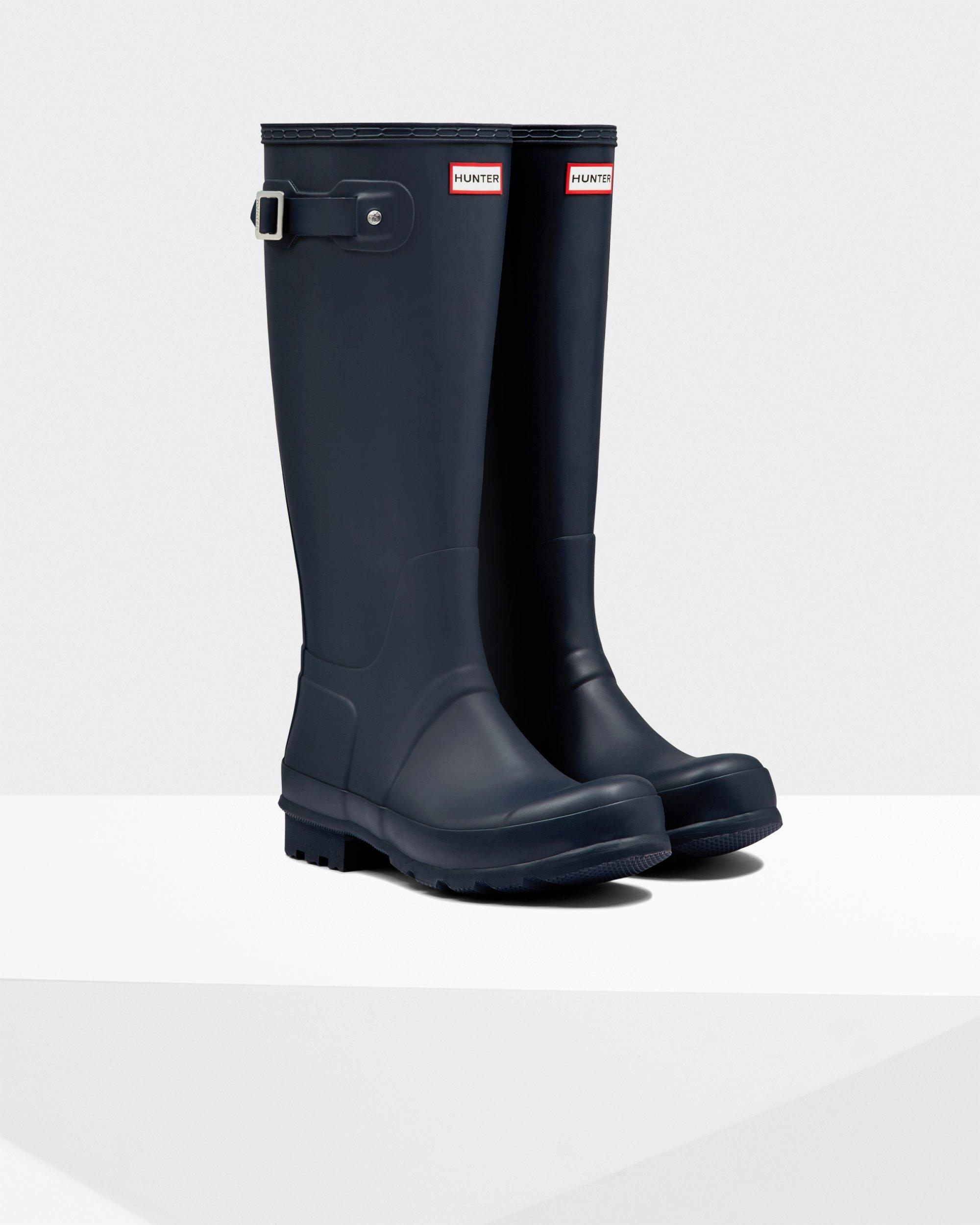 black hunter rain boots