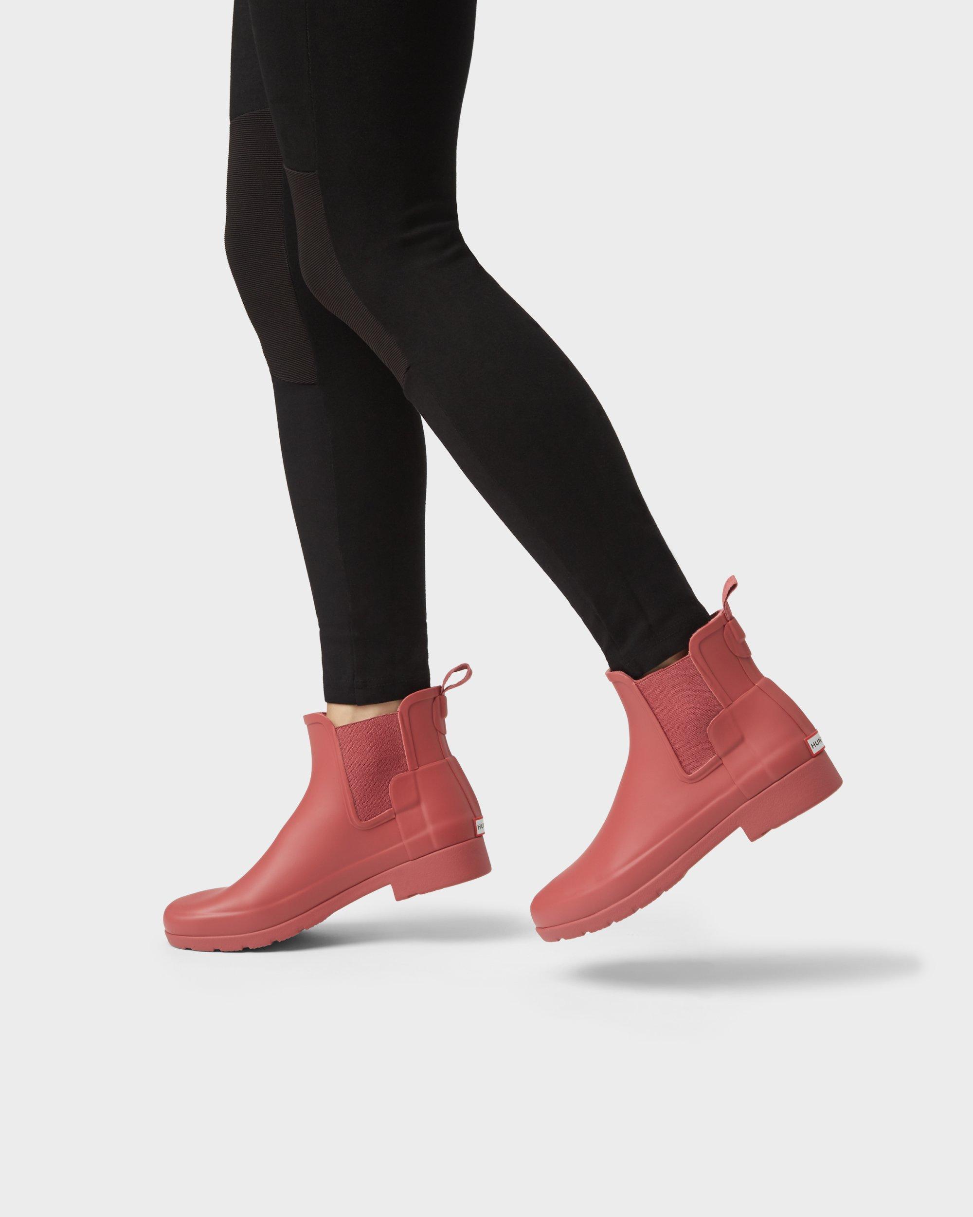 hunter refined chelsea boots womens>