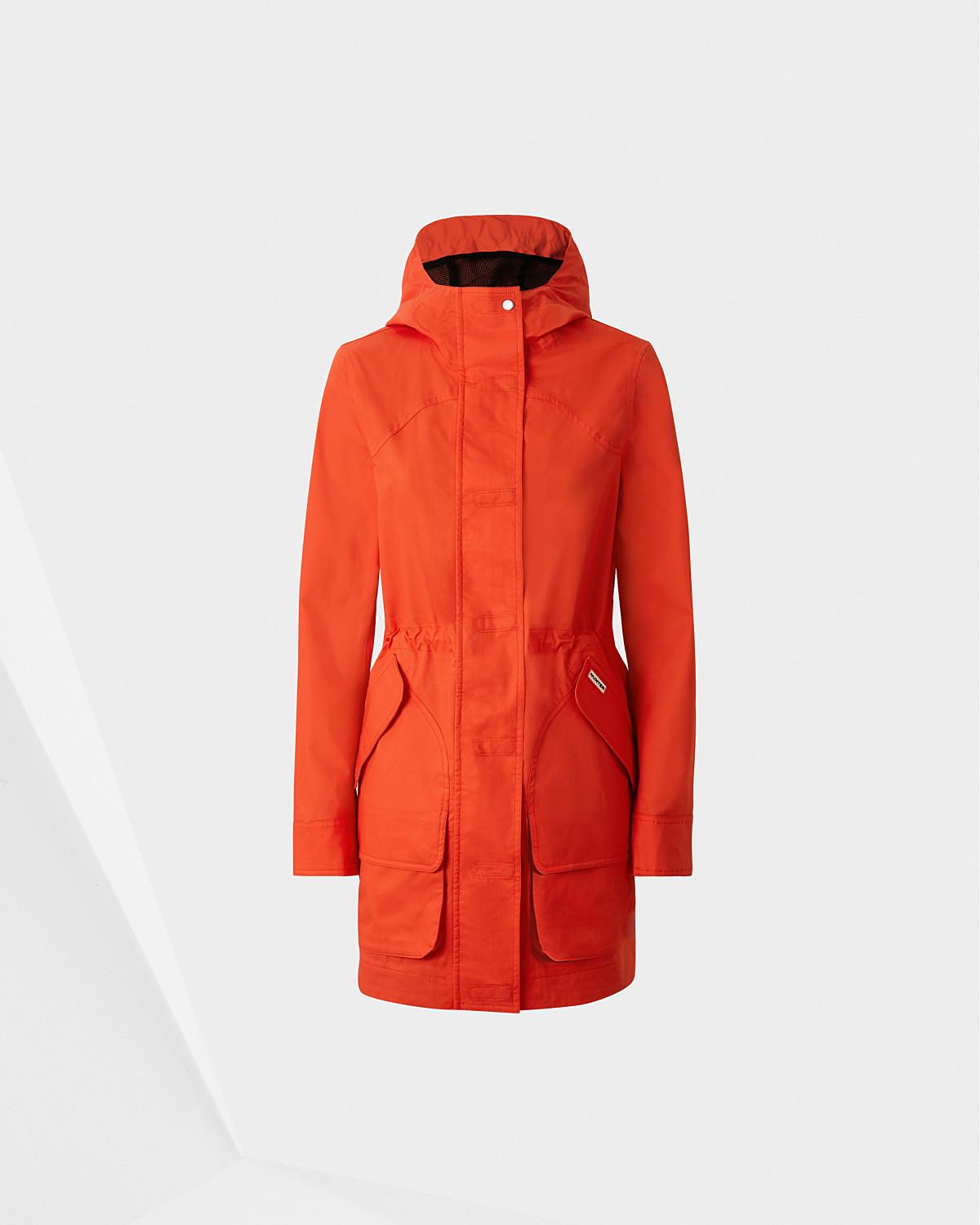 hunter orange rain jacket