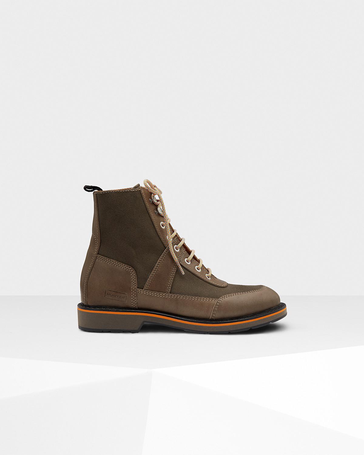 canvas commando boots