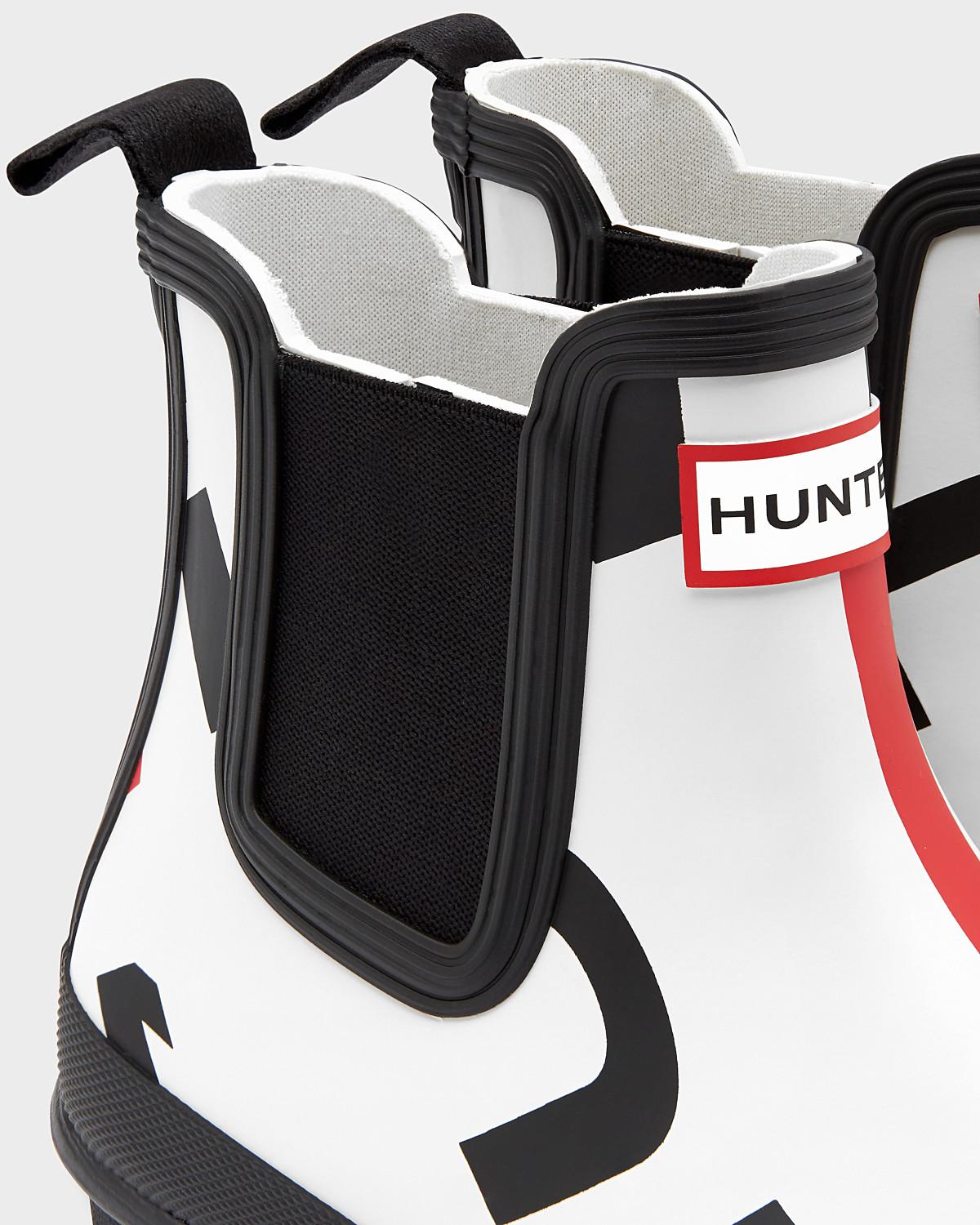 hunter exploded logo chelsea boots