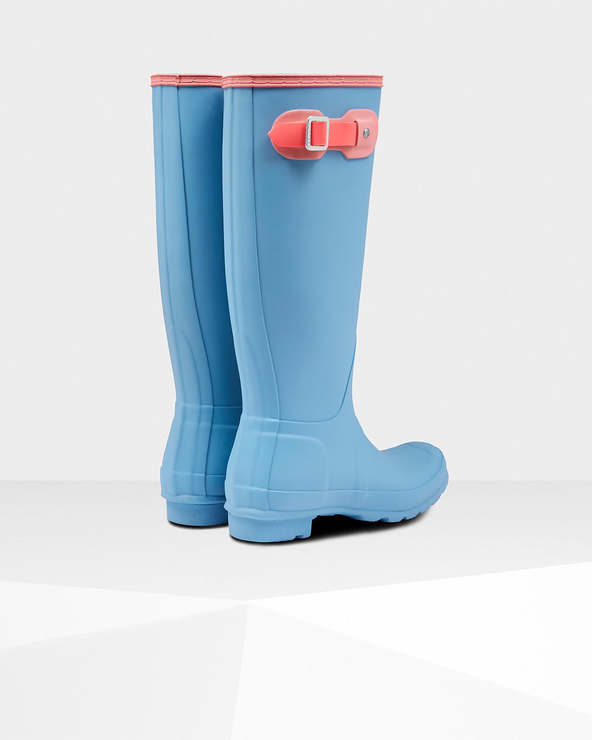 pale blue hunter boots