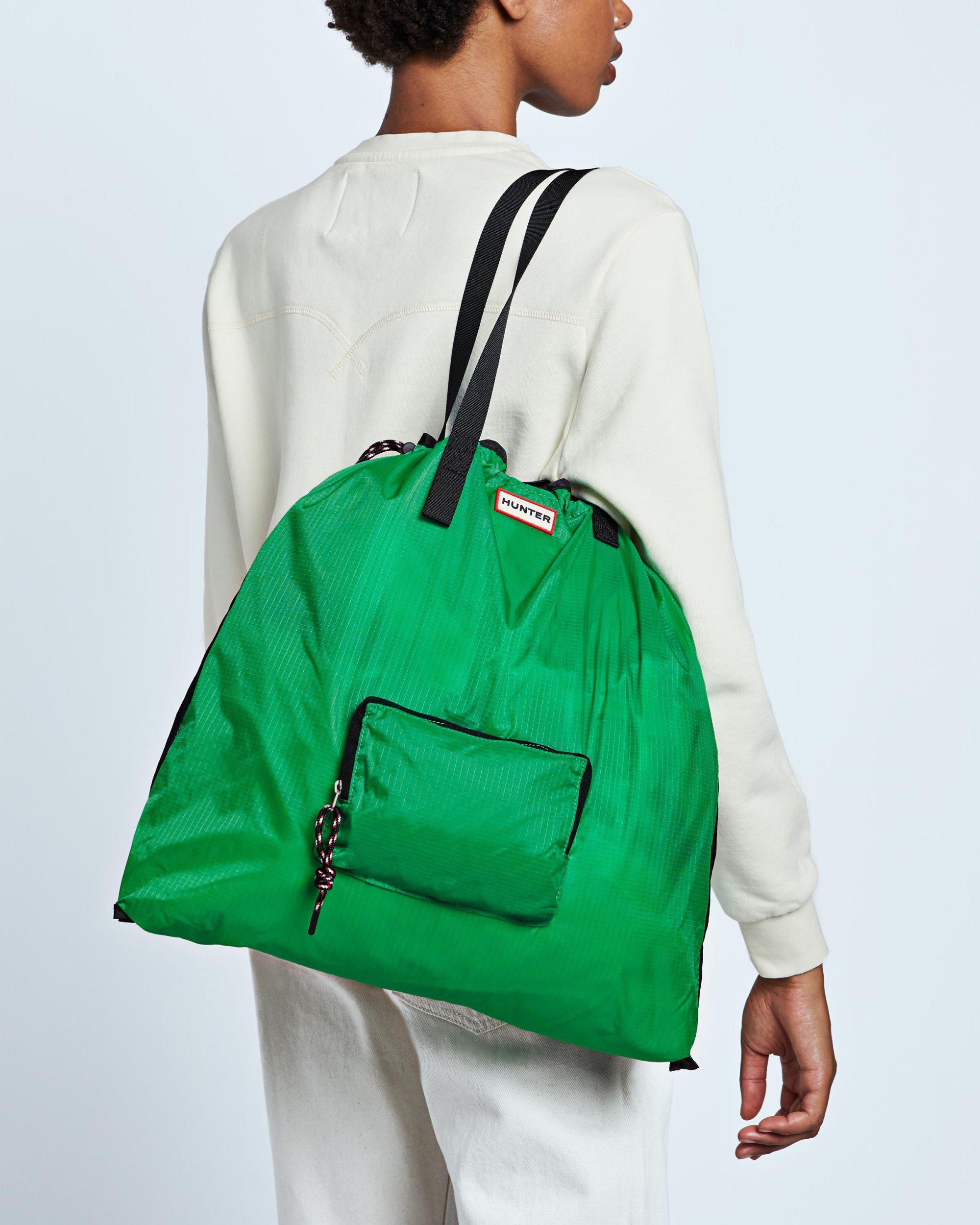 hunter green tote