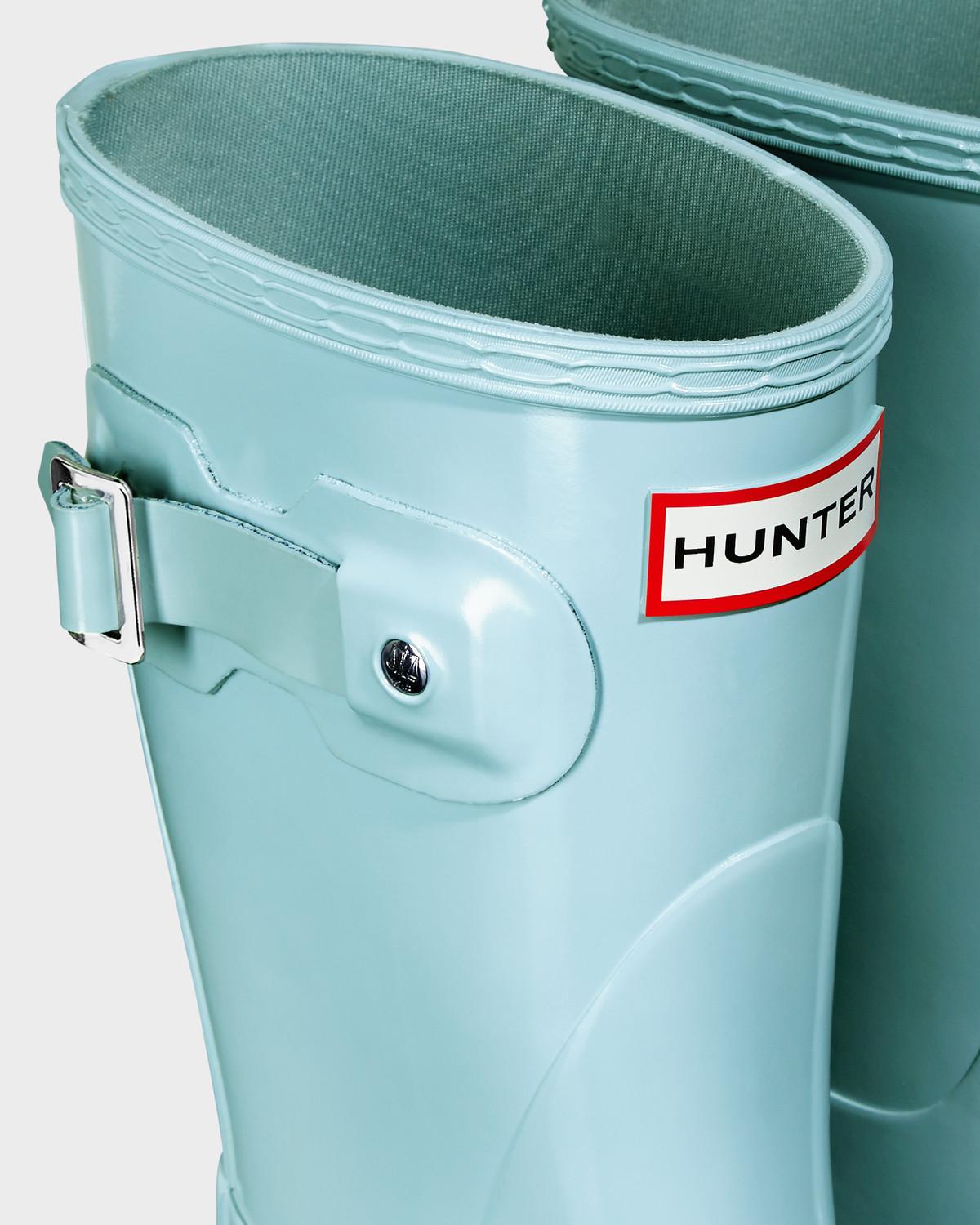 pale mint hunter boots