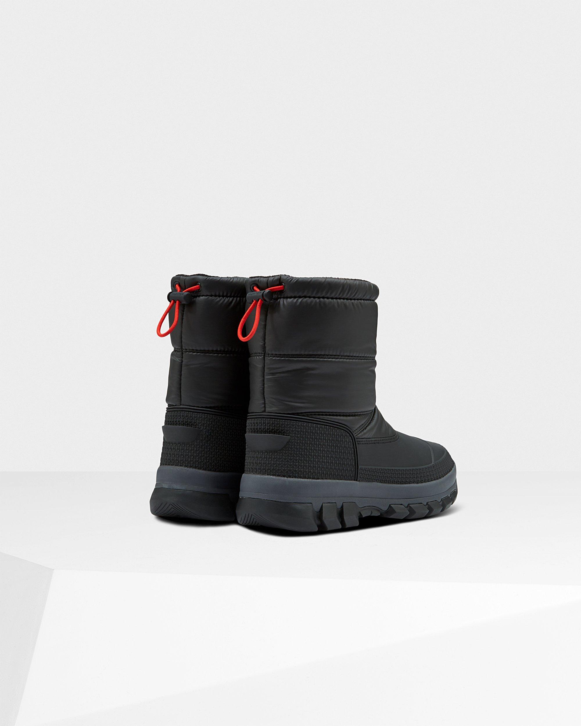 short black snow boots