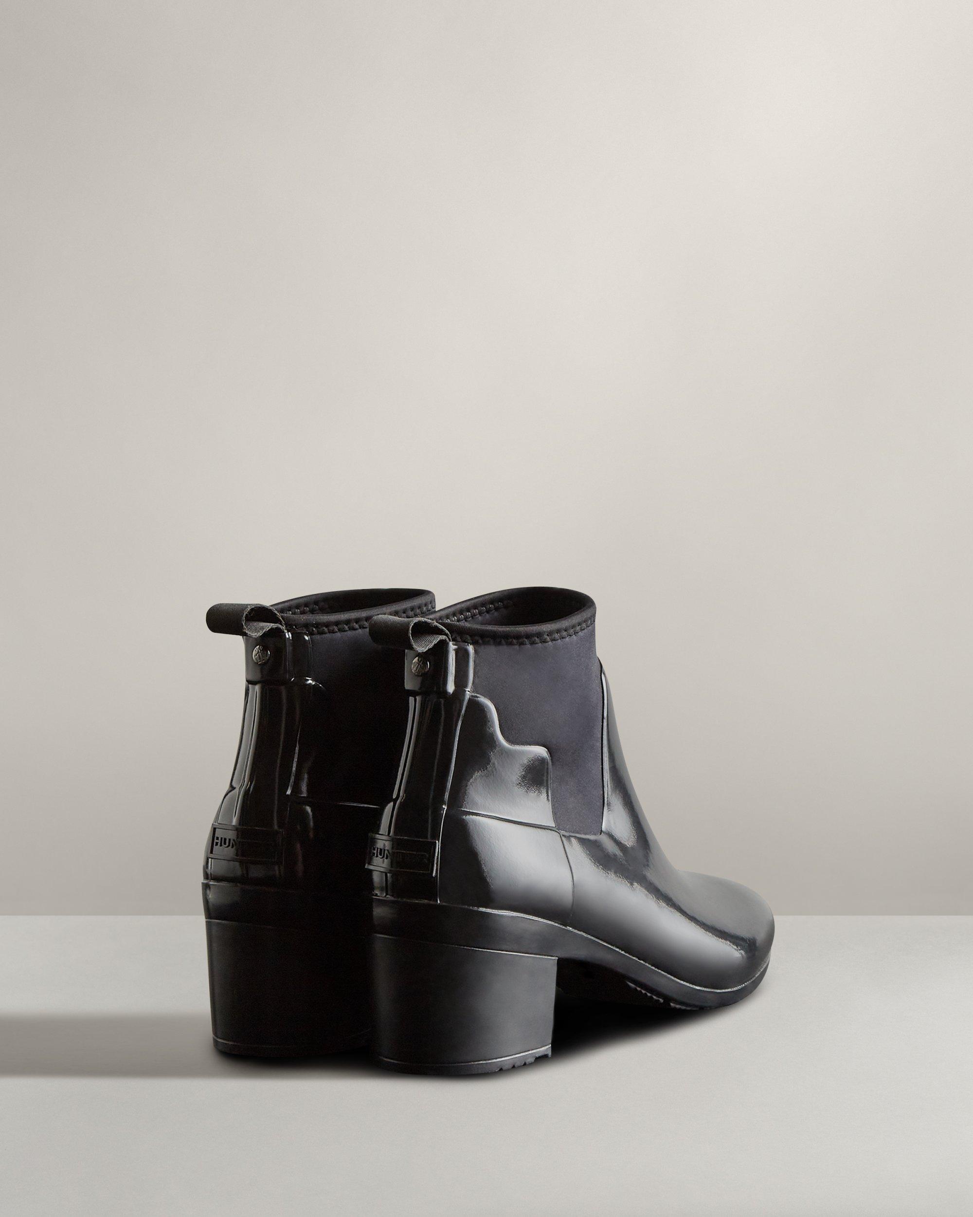 Refined Slim Fit Gloss Mid Heel Boots 