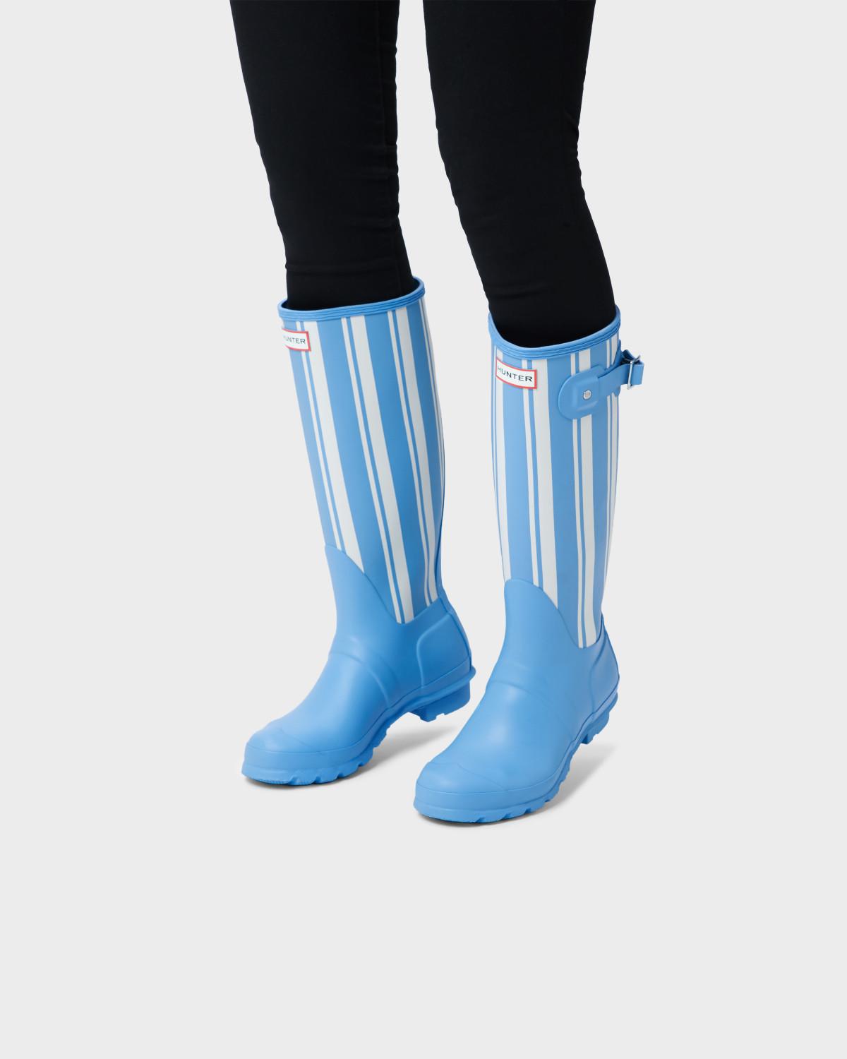 hunter garden stripe boots