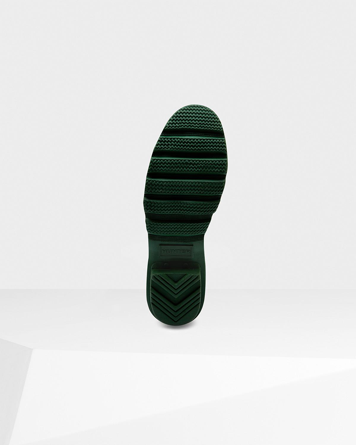 HUNTER Rubber Women's Original Tall Back Adjustable Wellington Boots in  Green | Lyst