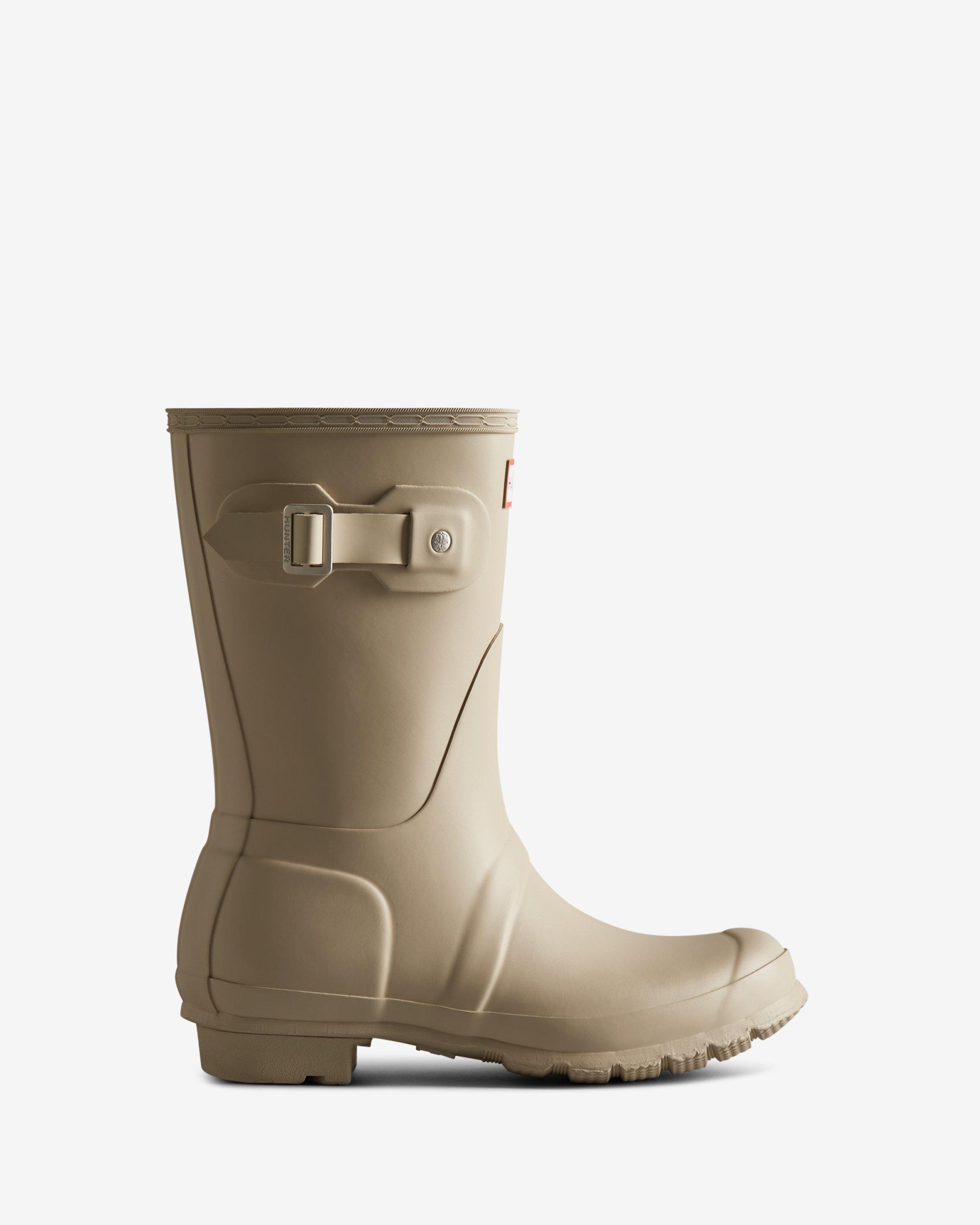 HUNTER Original Short Rain Boots in Natural | Lyst