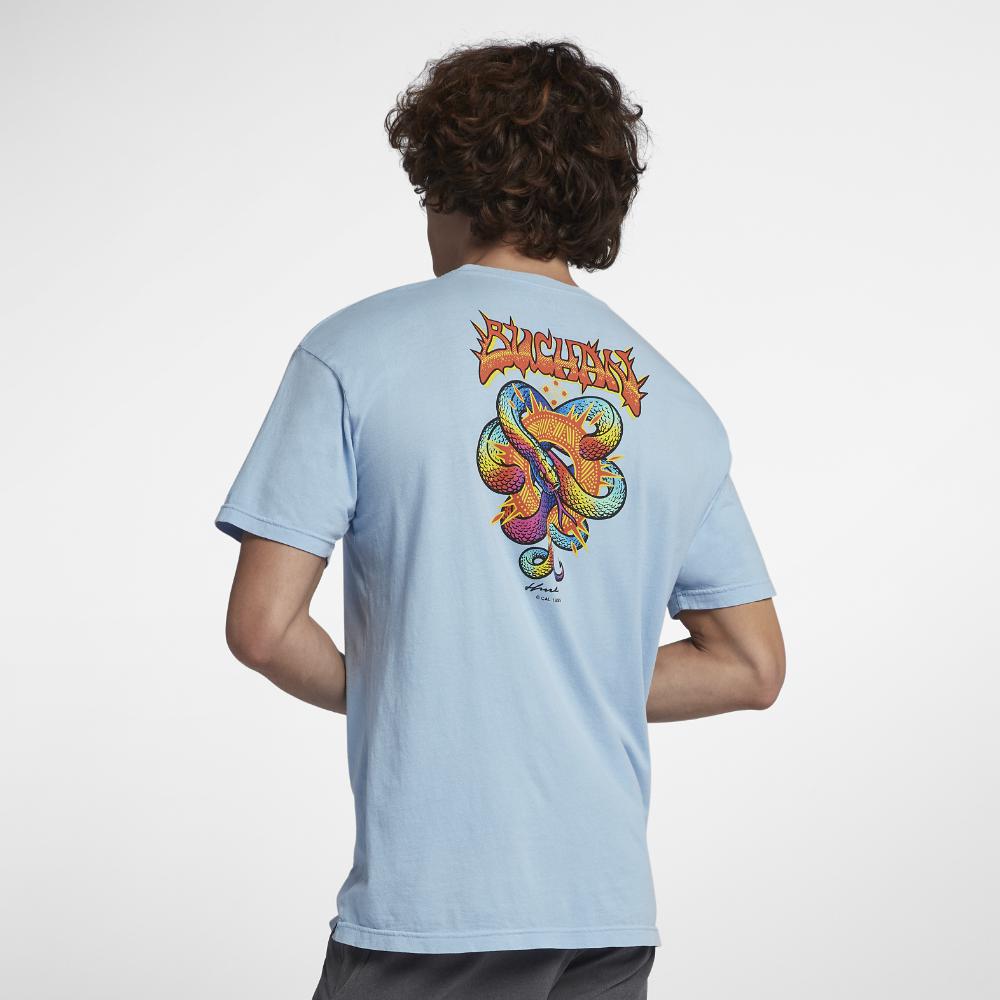 Hurley Cotton Team Pro Series Adrian Buchan T Shirt In Sky Blue For Men Lyst 