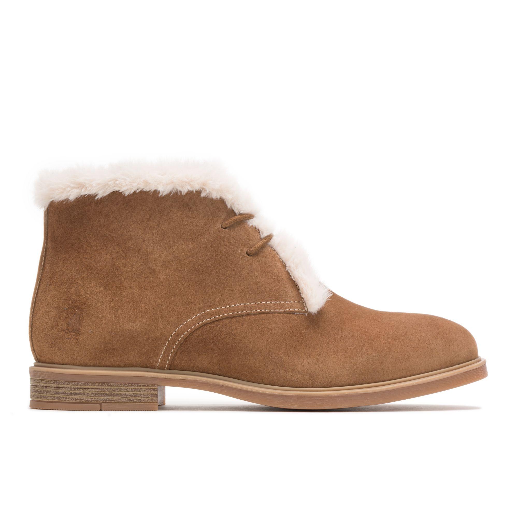 Hush Puppies Bailey Fur Chukka Boots in Chestnut Suede (Brown) - Lyst