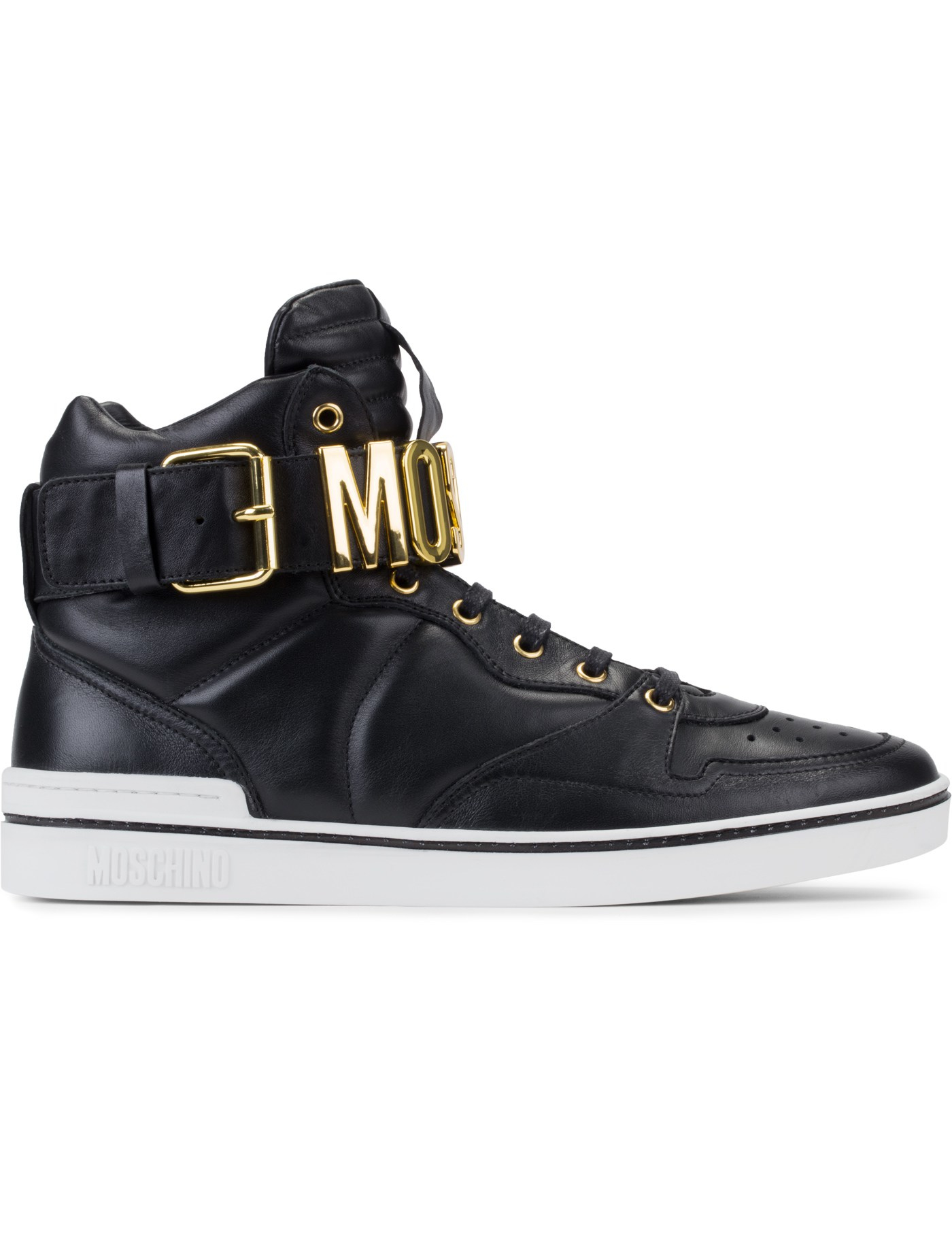 moschino sneakers mens moschino black leather logo high top sneakers in black for moschino sneakers mens moschino black leather logo high top sneakers in black for