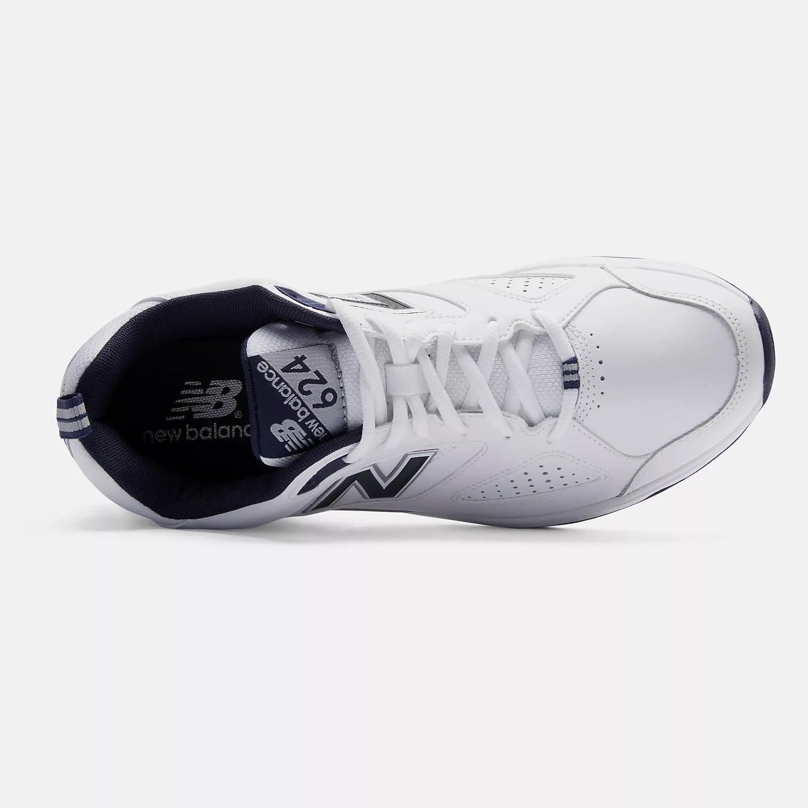 New Balance Rubber S Wide Fit Mx624wn4 Trainers in White | Lyst