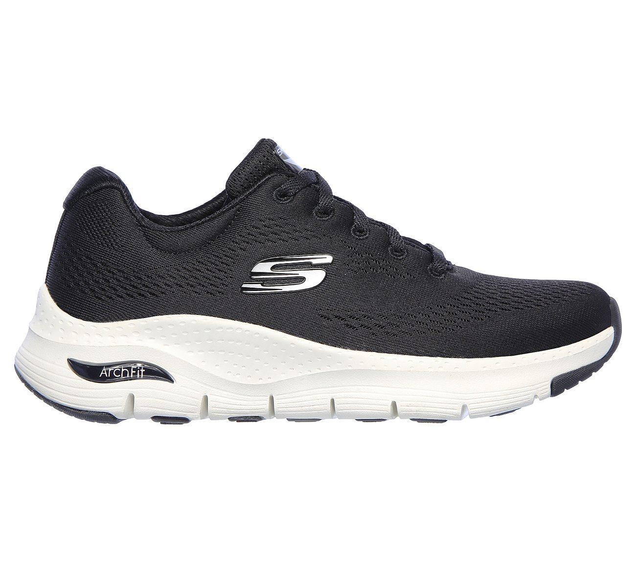Skechers S Wide Fit 149057 Arch Fit Trainers in Black/White (Black) - Lyst