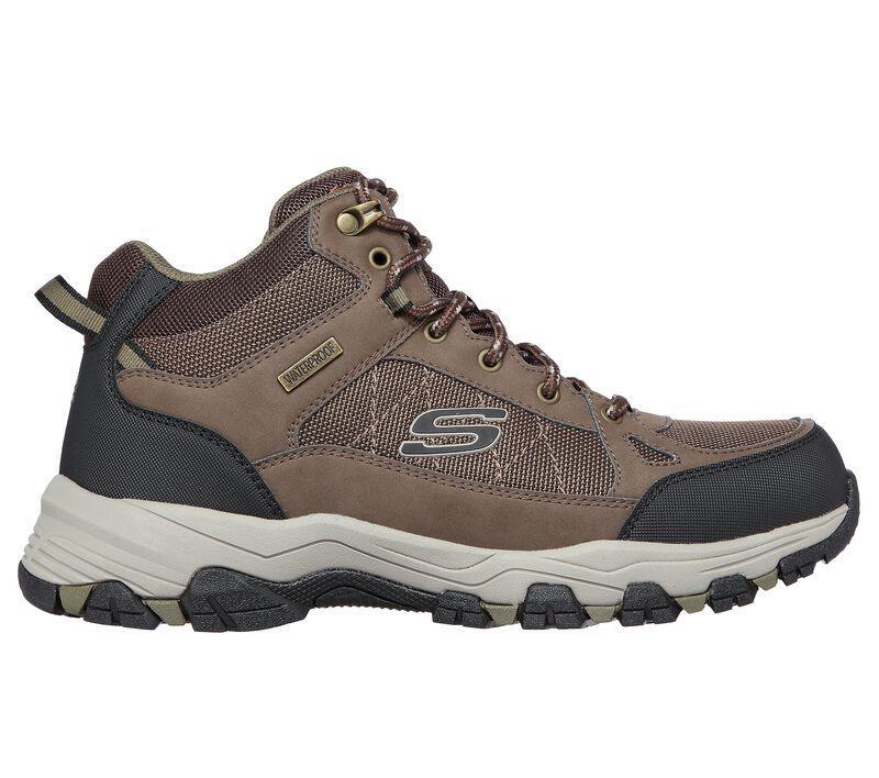 Skechers 's Wide Fit 204477 Selmen Melano Hiking Boots in Brown for Men ...