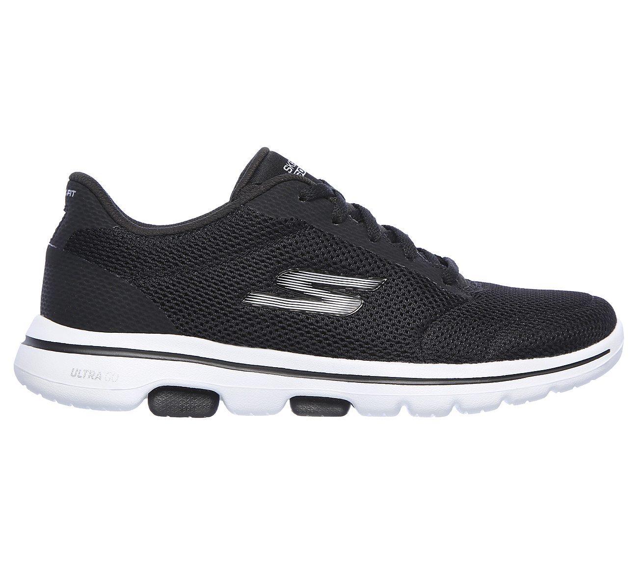 black skechers wide fit