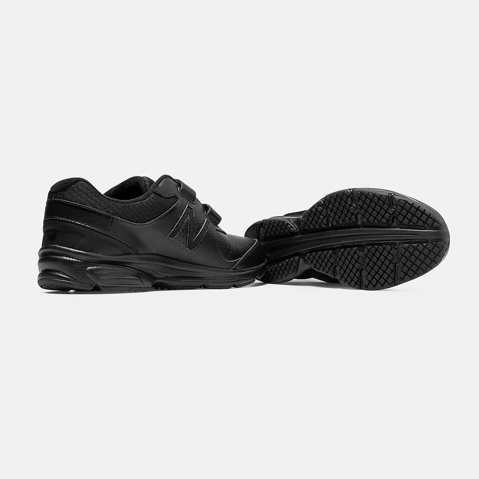 New Balance Leather S Velcro Wide Fit Mw411hk2 Trainers in Black for Men |  Lyst