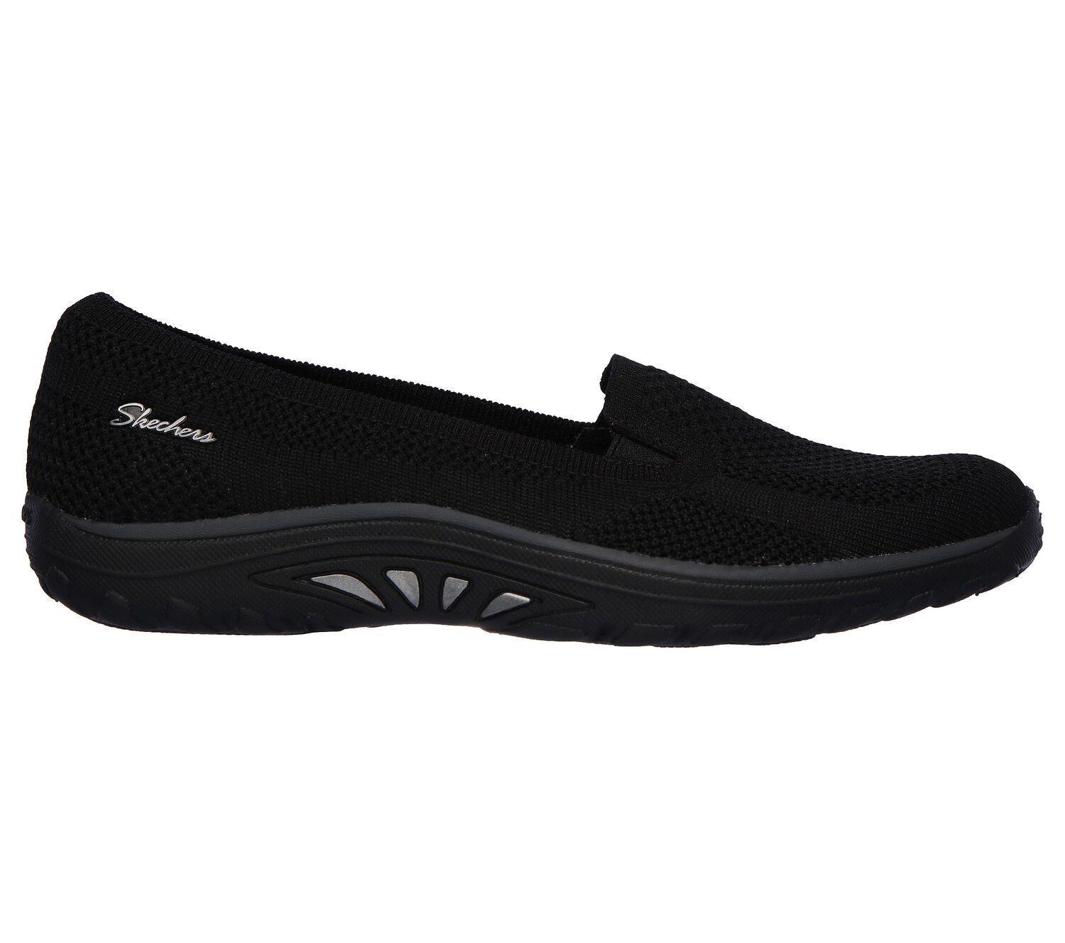 Skechers S Wide Fit Reggae Fest Enjoy 49679 Slip On Shoes in Black | Lyst