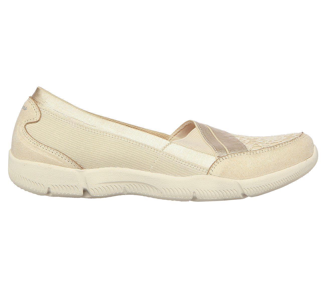Skechers S Wide Fit Be Lux Winding Down 100194 Shoes in Natural | Lyst