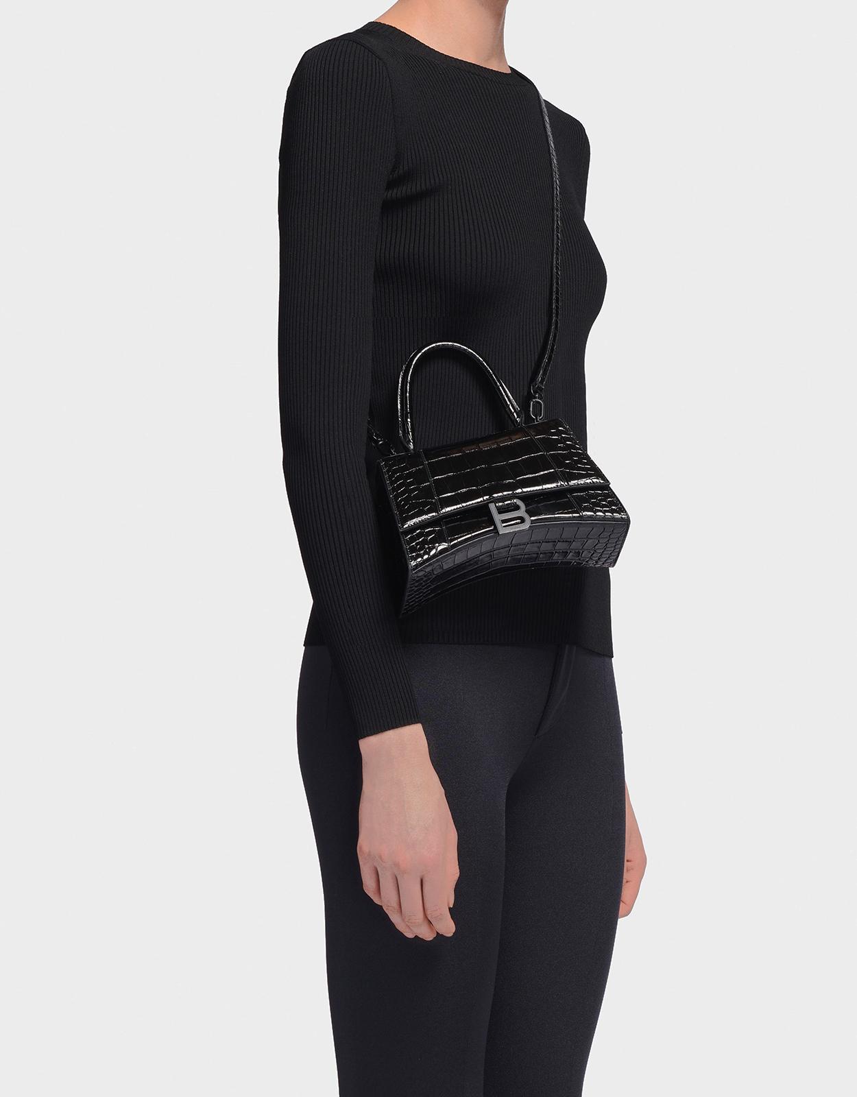 balenciaga hourglass bag xs croc