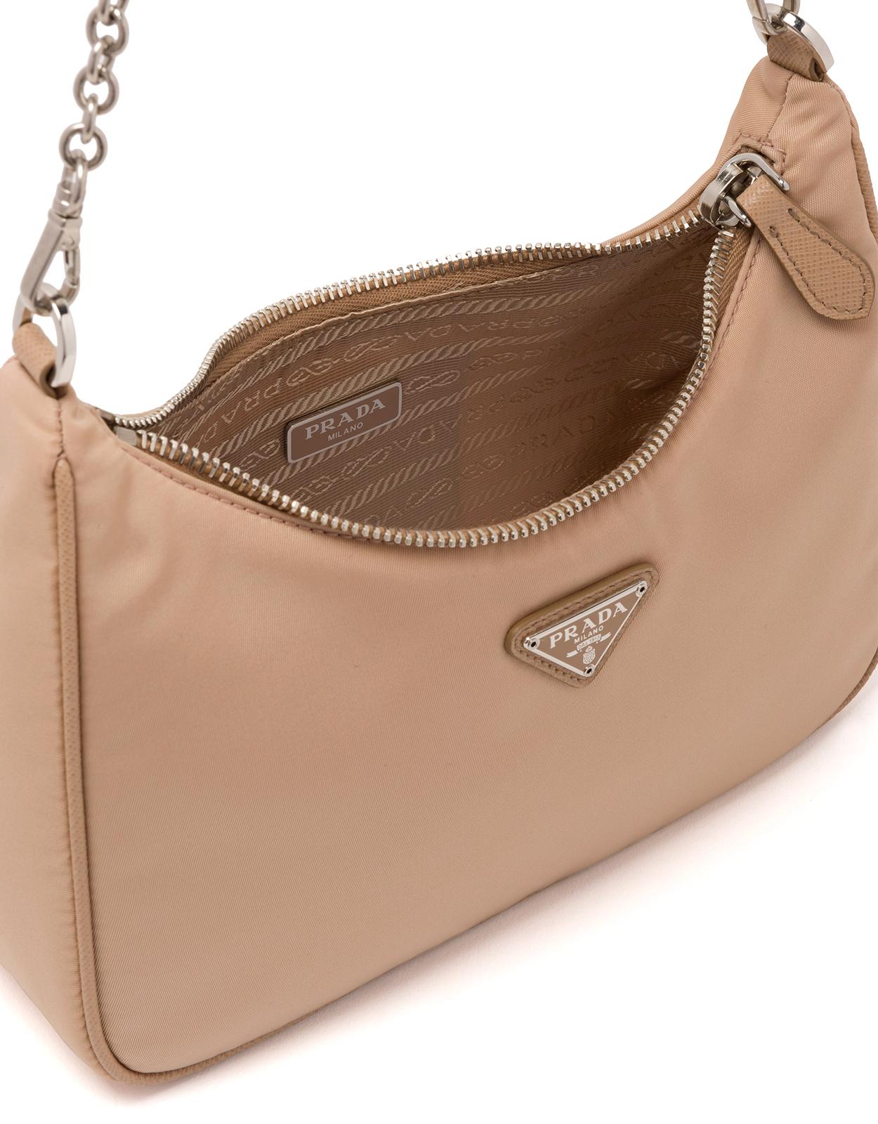 prada bag nylon beige