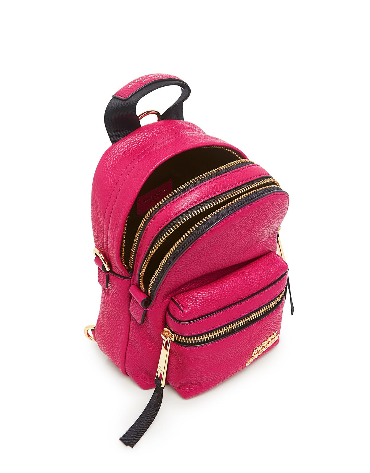 Marc Jacobs Leather Cowhide Micro Backpack in Magenta (Pink) (Pink) Lyst