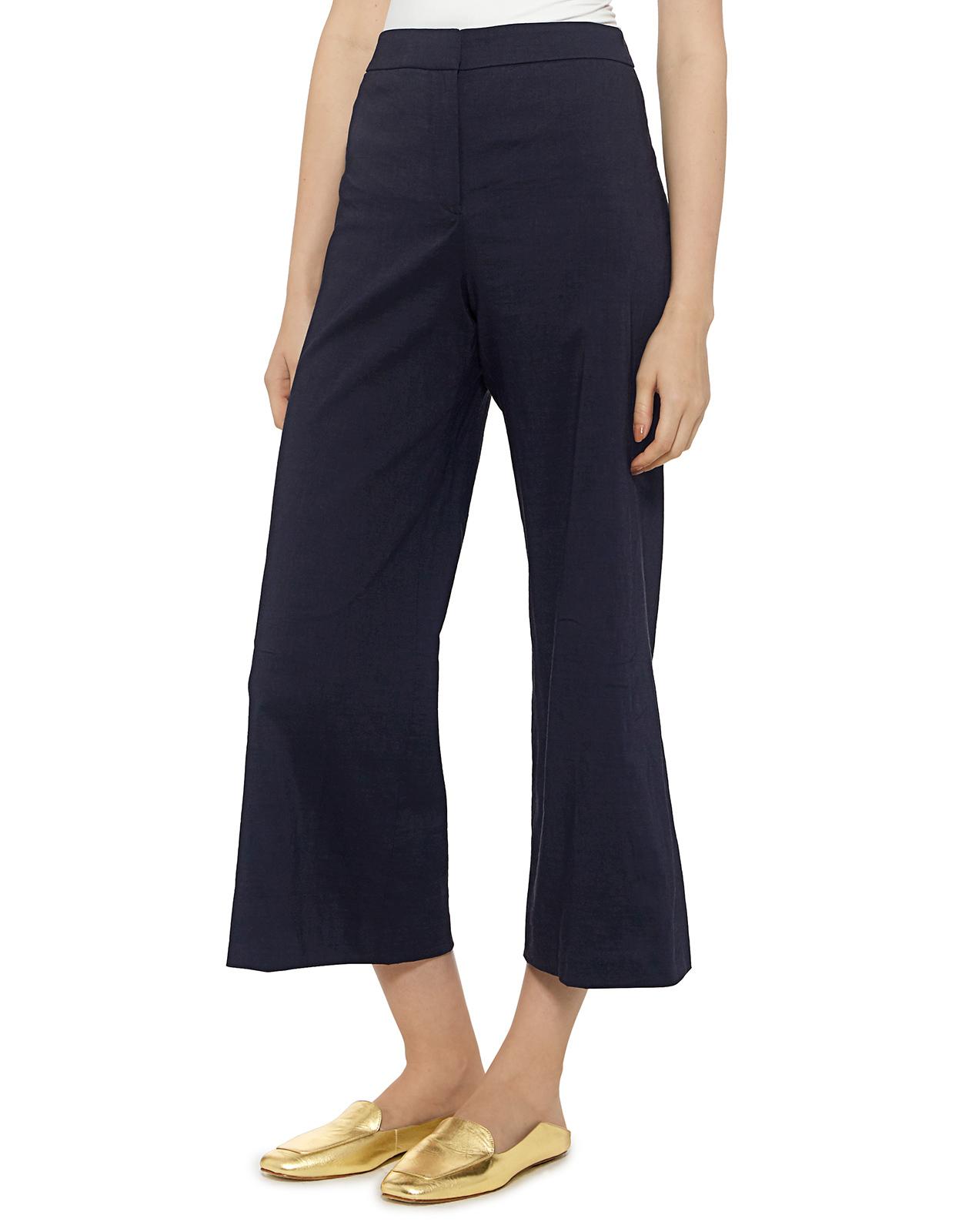 theory wide leg linen pants