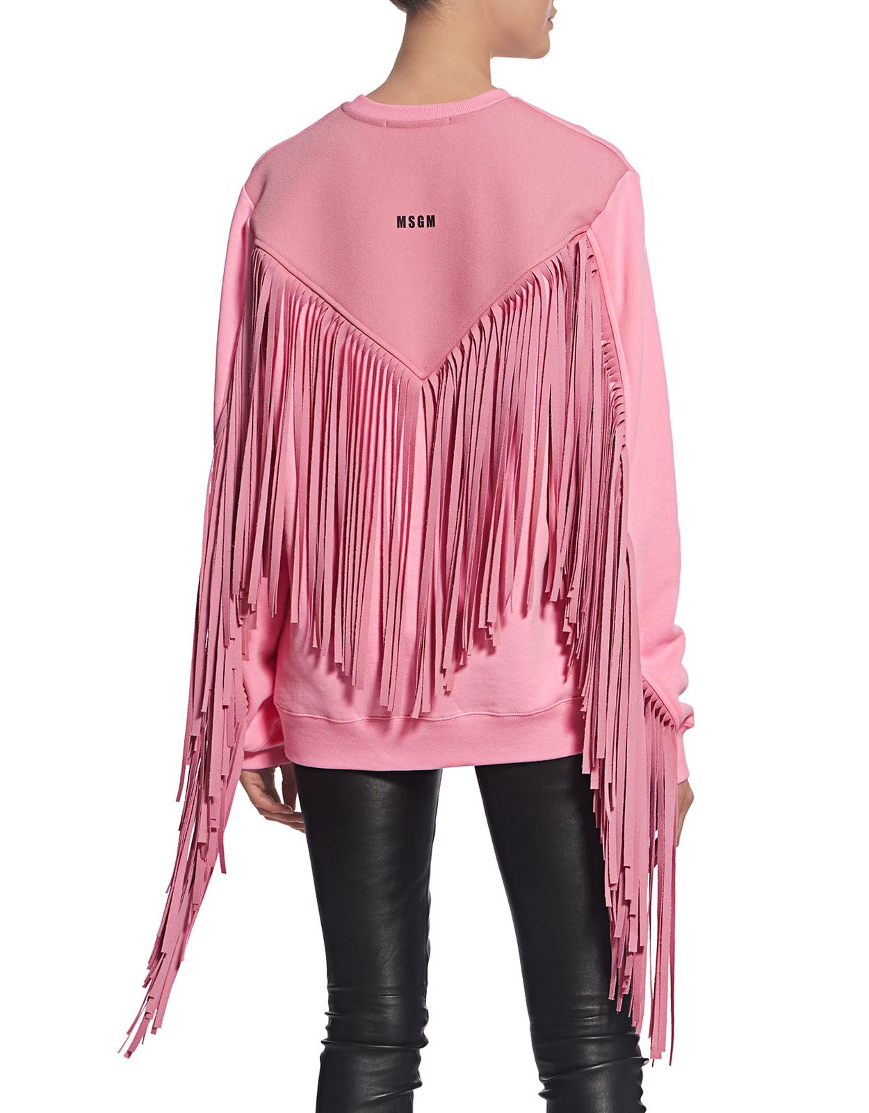 msgm fringe sweatshirt