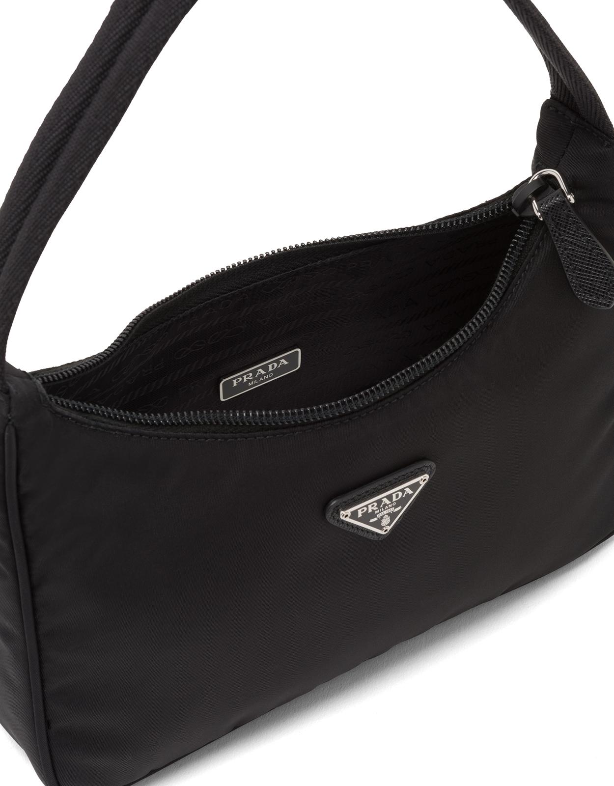 prada black nylon mini bag