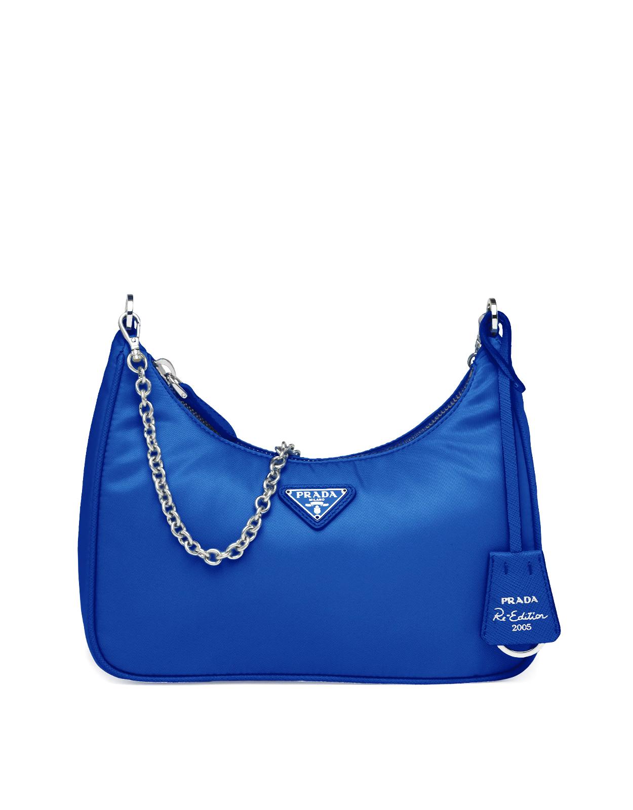 Prada Synthetic Reedition 2005 Nylon Bag in Blue Lyst