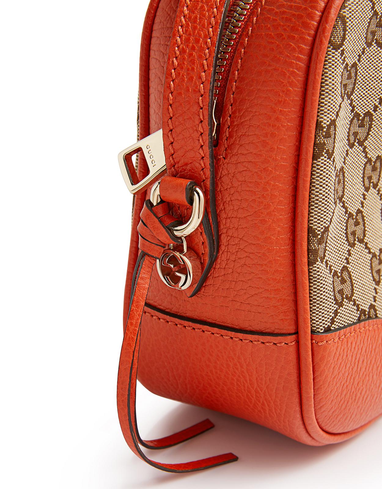 bree original gg canvas mini messenger bag