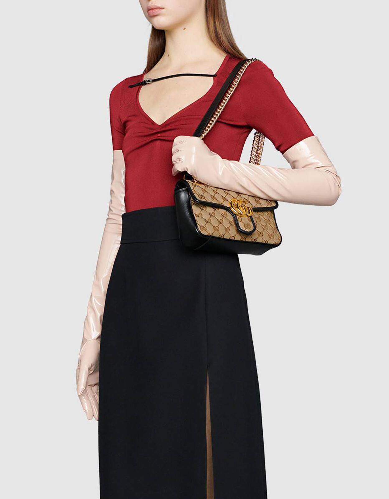 gucci marmont mini canvas