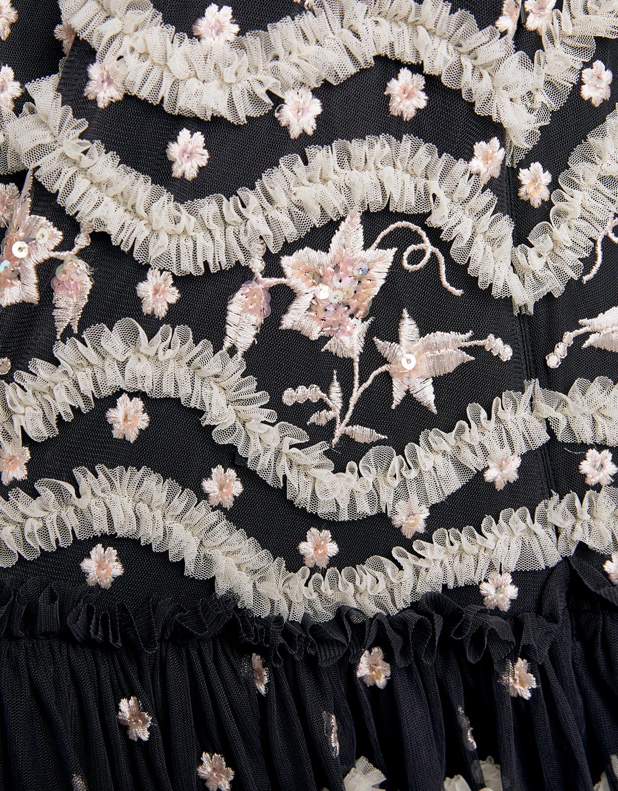 ruffle bloom gown needle and thread