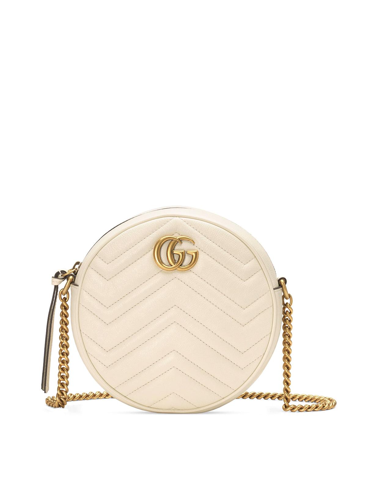 gg marmont tall chevron leather crossbody bag