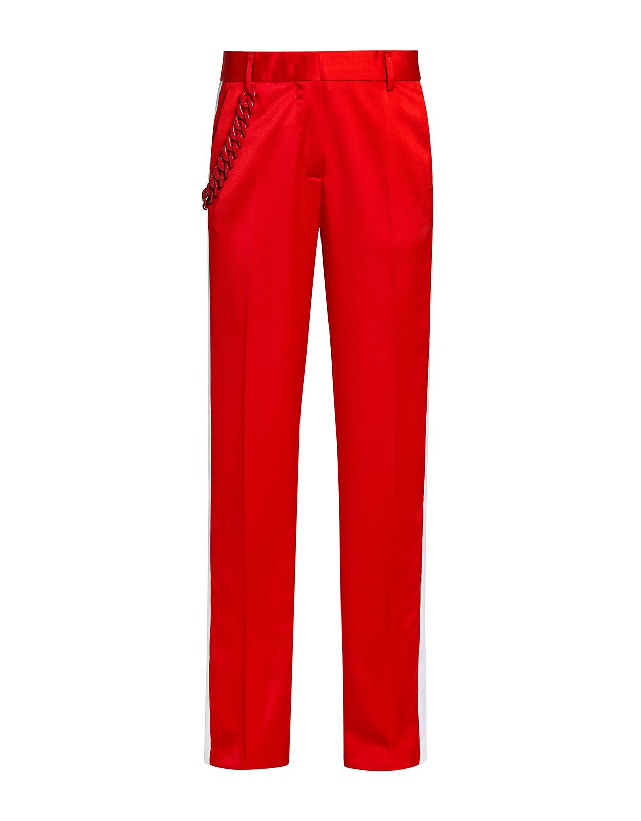 satin side stripe trousers